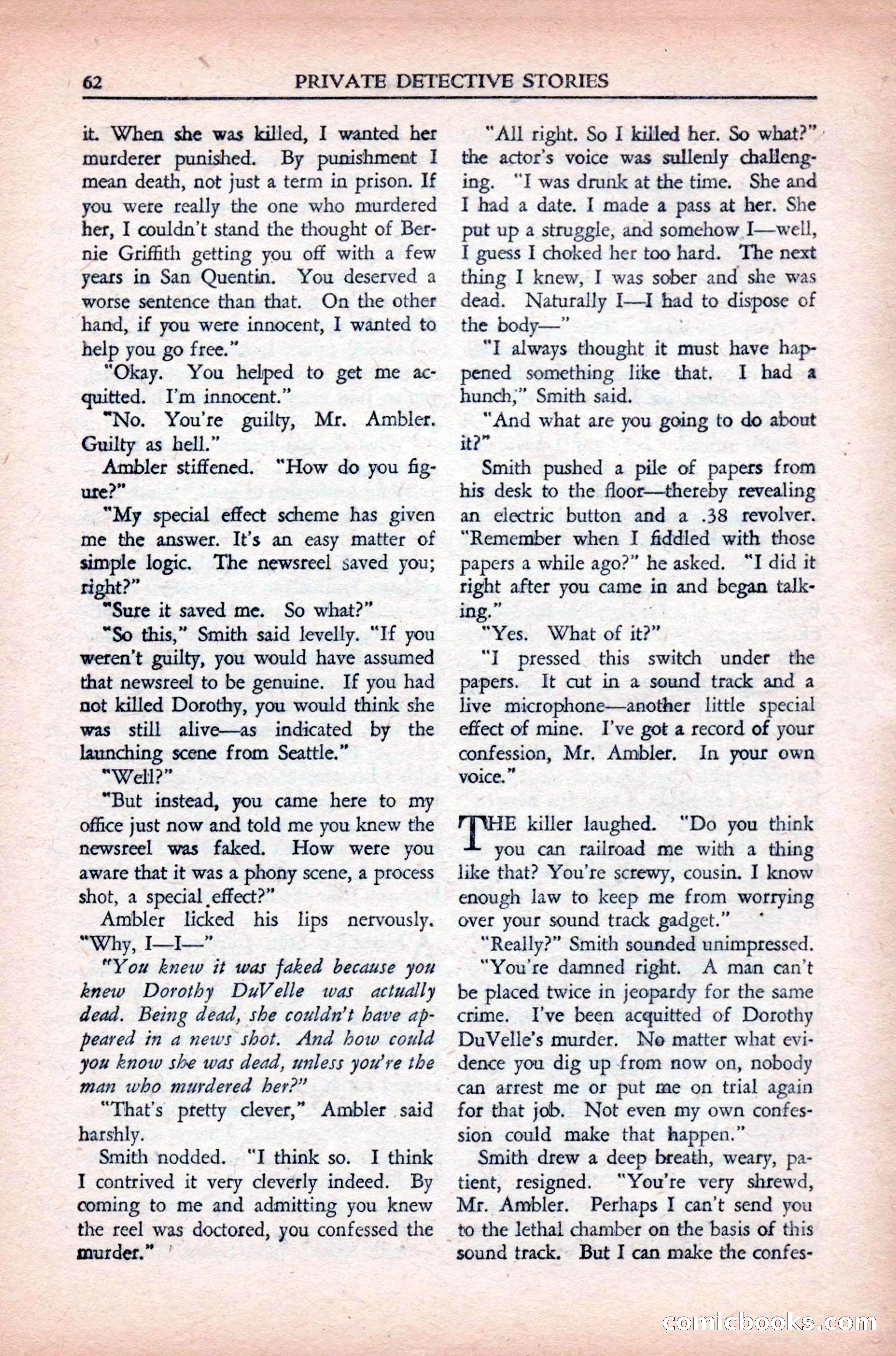 Private Detective Stories, May 1944 — page 64 of 116