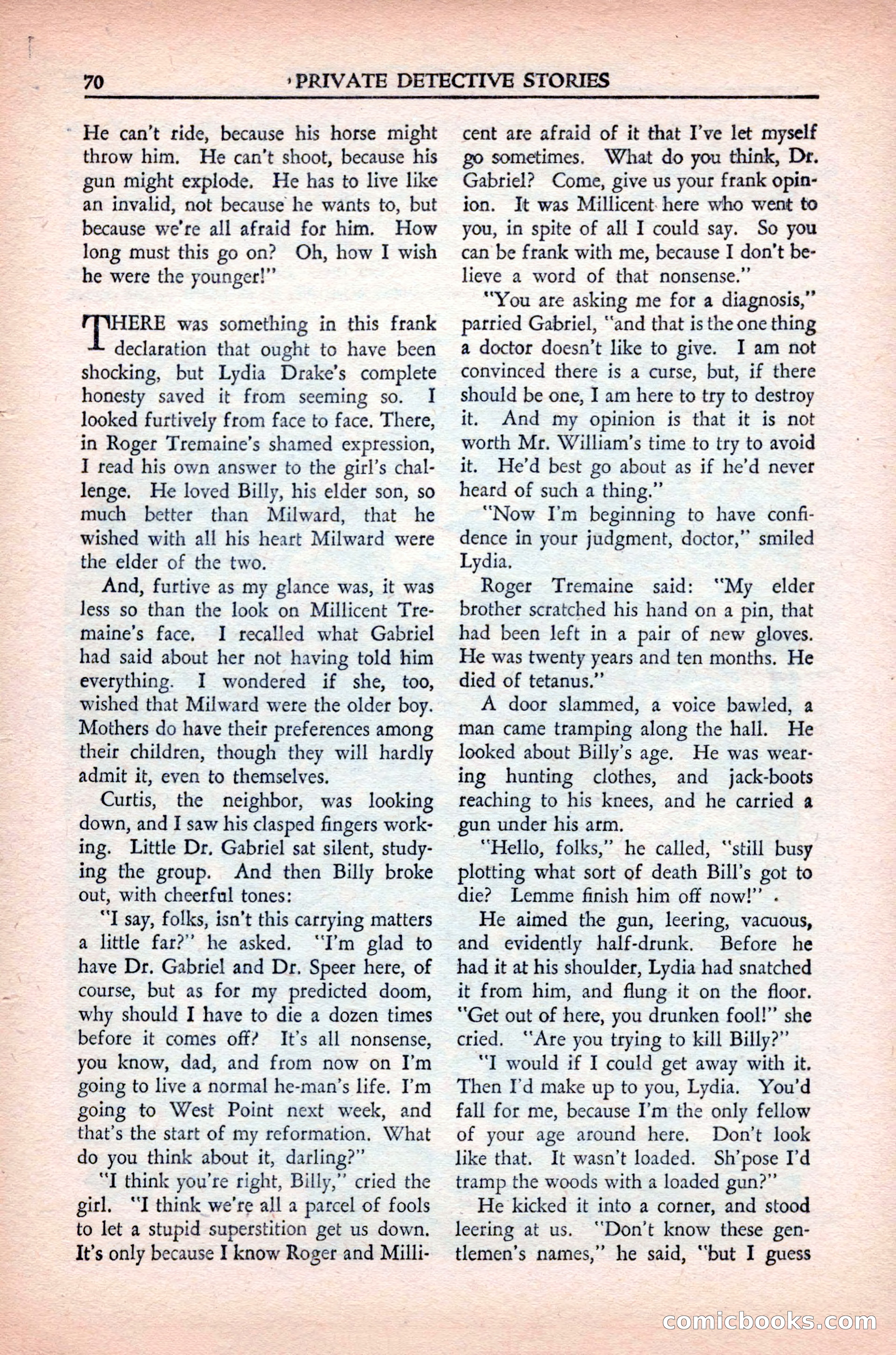 Private Detective Stories, May 1944 — page 72 of 116