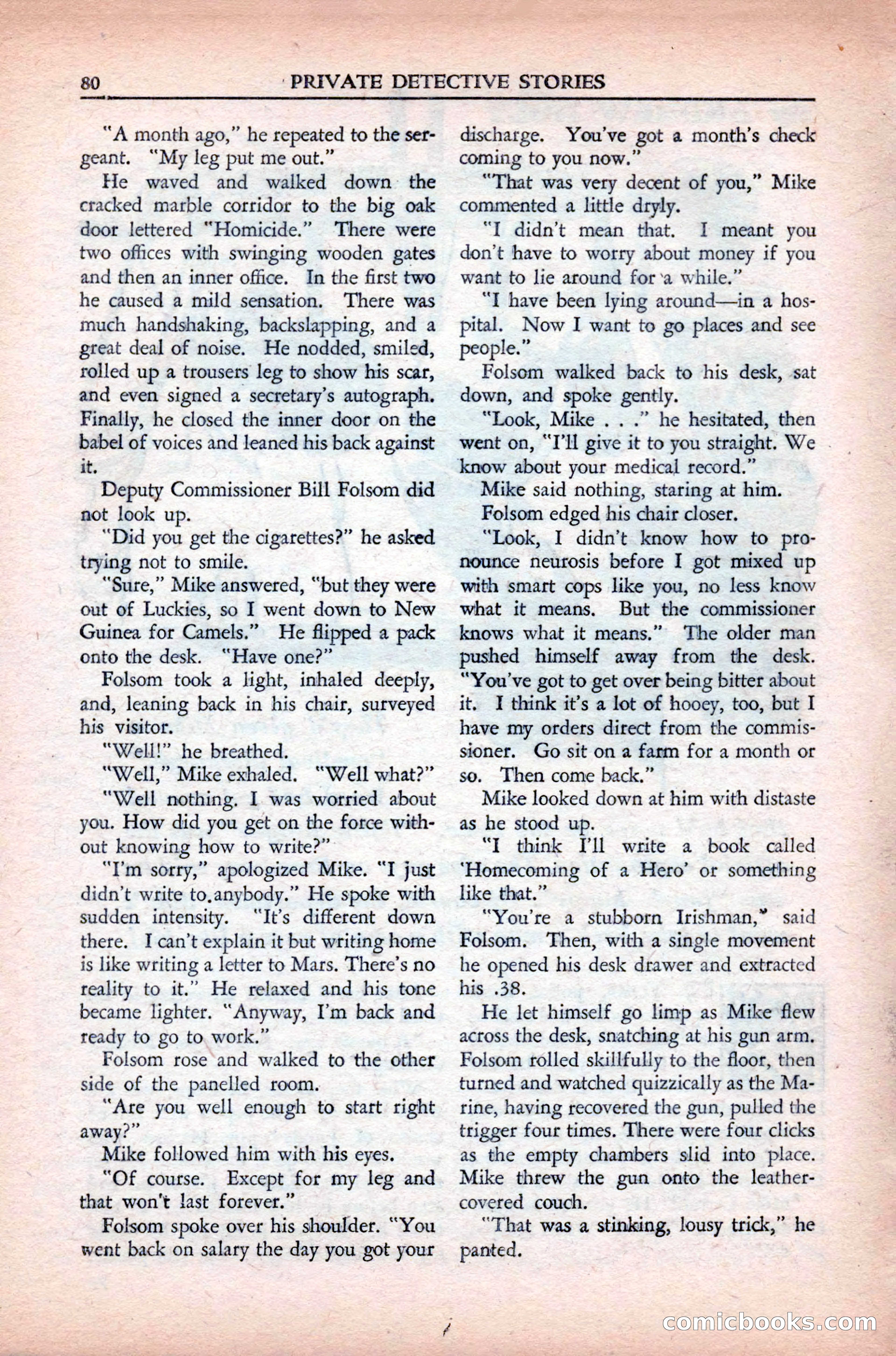 Private Detective Stories, May 1944 — page 82 of 116