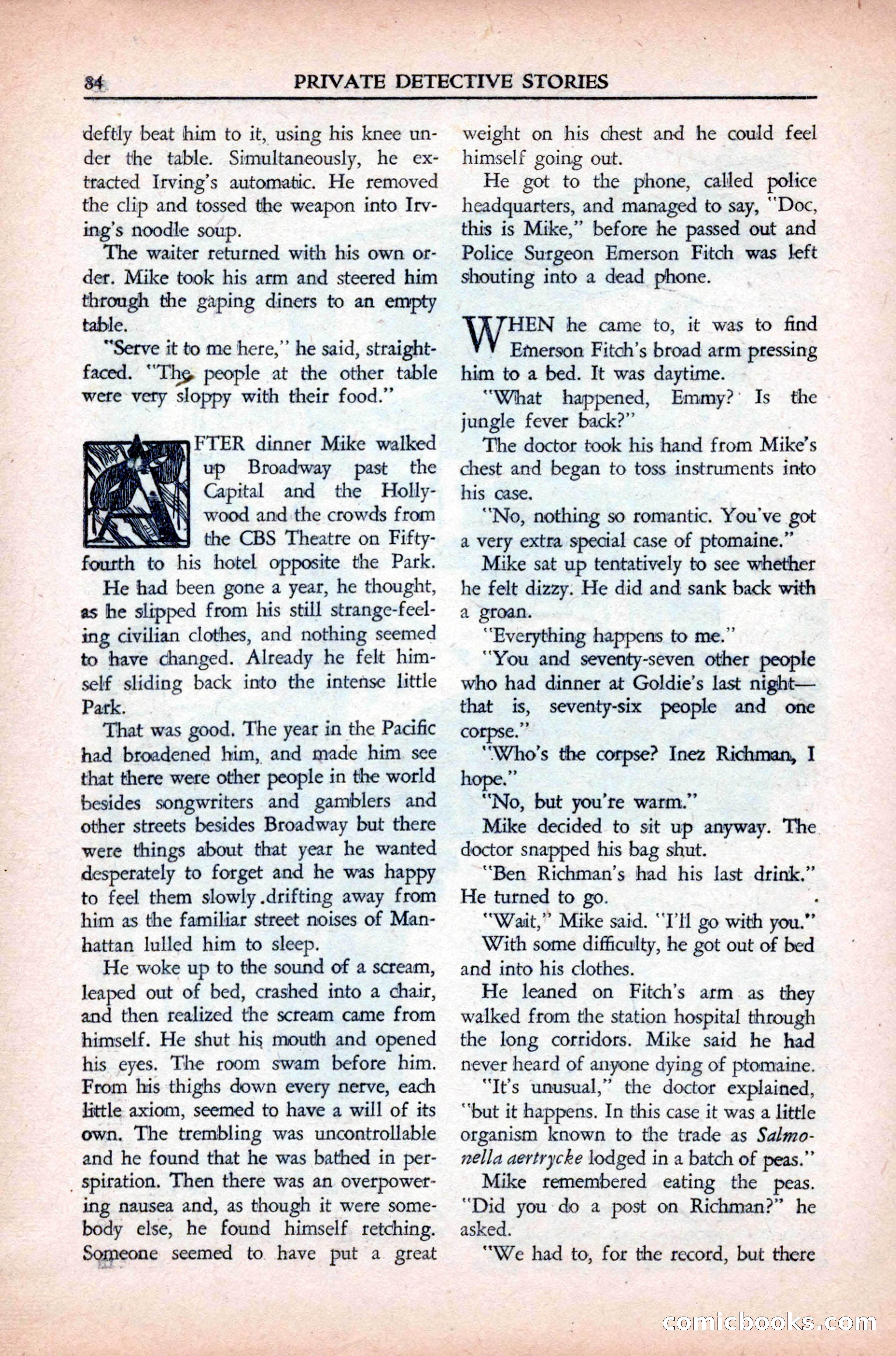 Private Detective Stories, May 1944 — page 86 of 116