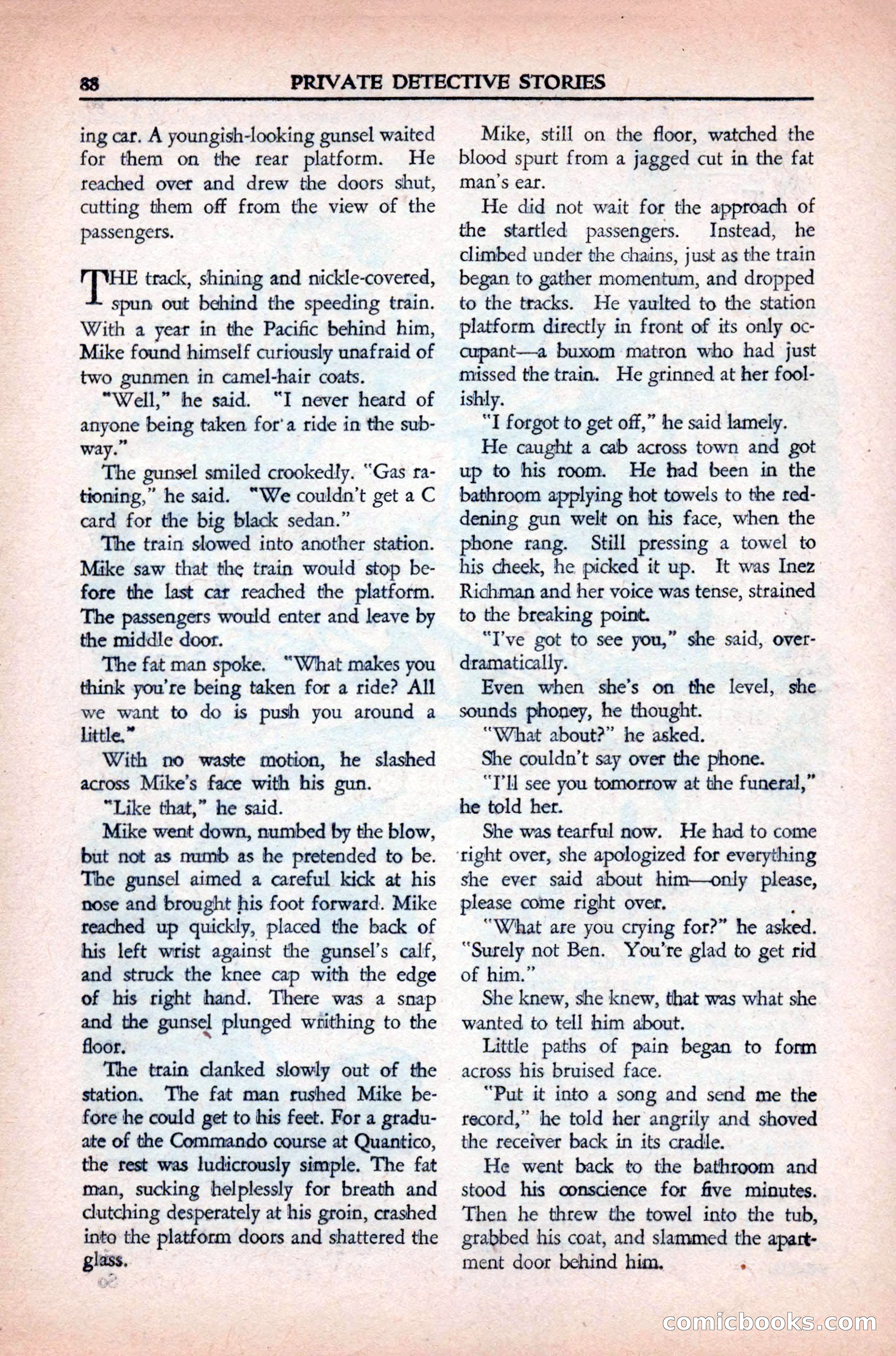 Private Detective Stories, May 1944 — page 90 of 116