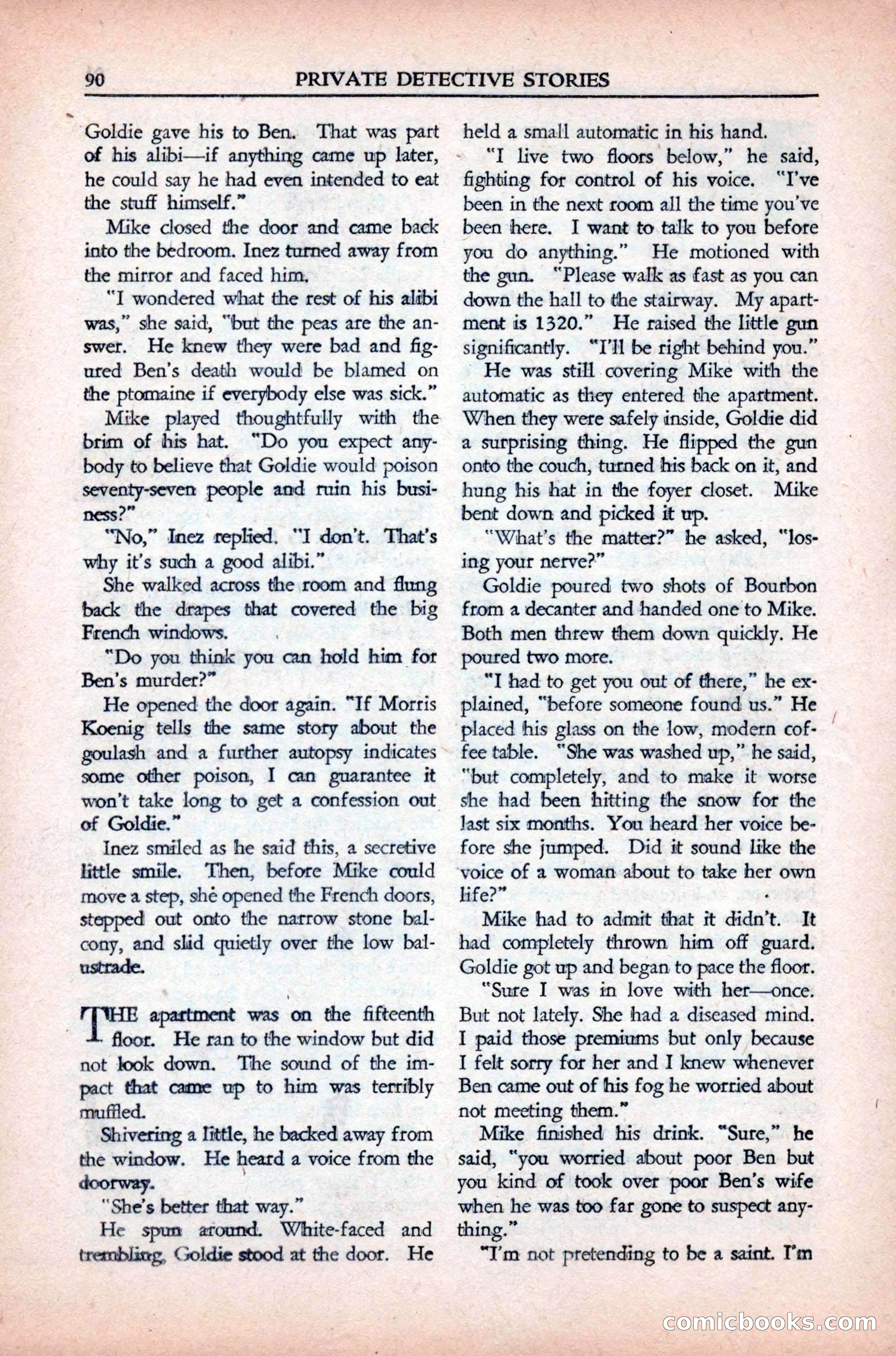 Private Detective Stories, May 1944 — page 92 of 116