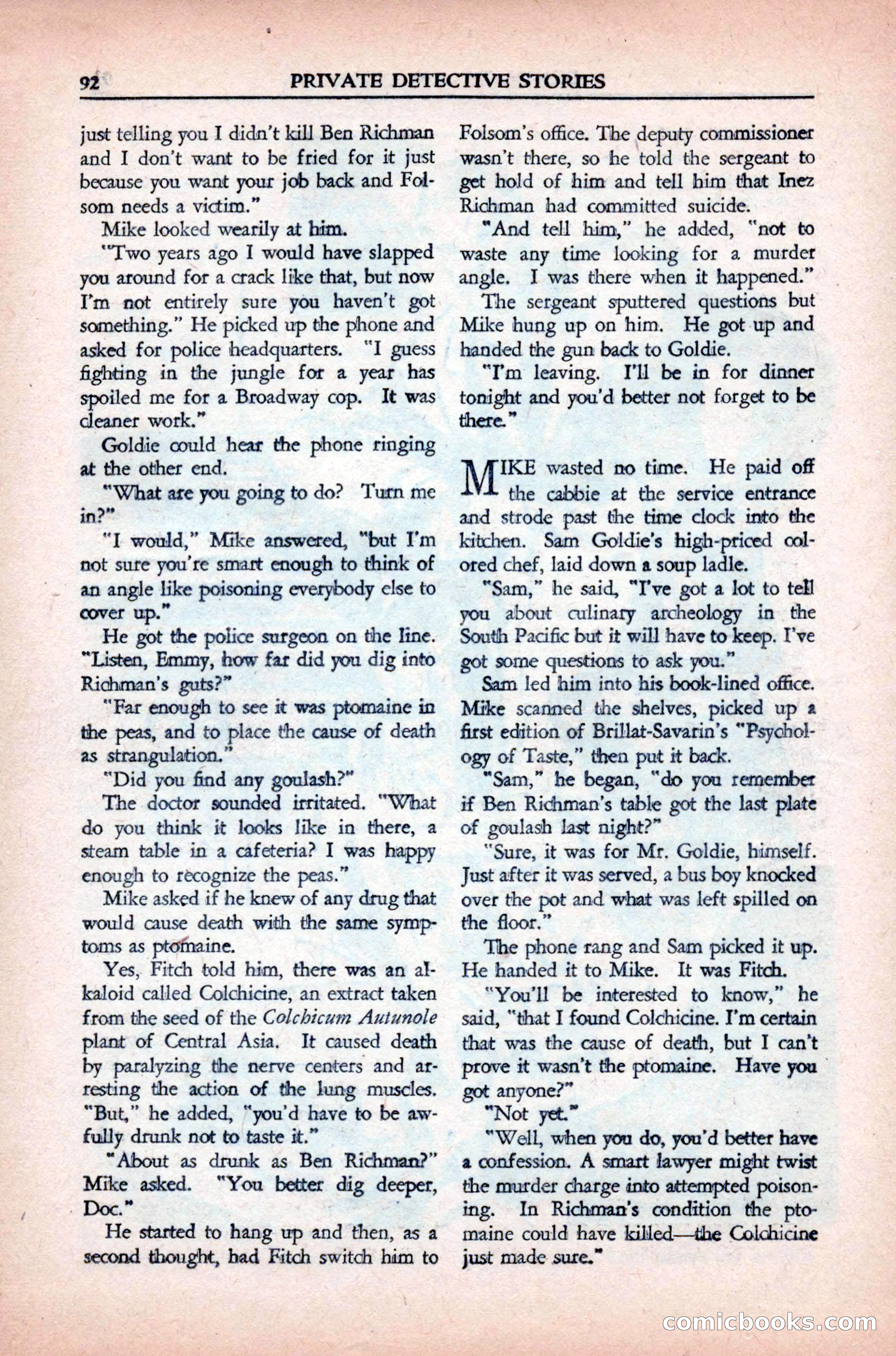 Private Detective Stories, May 1944 — page 94 of 116