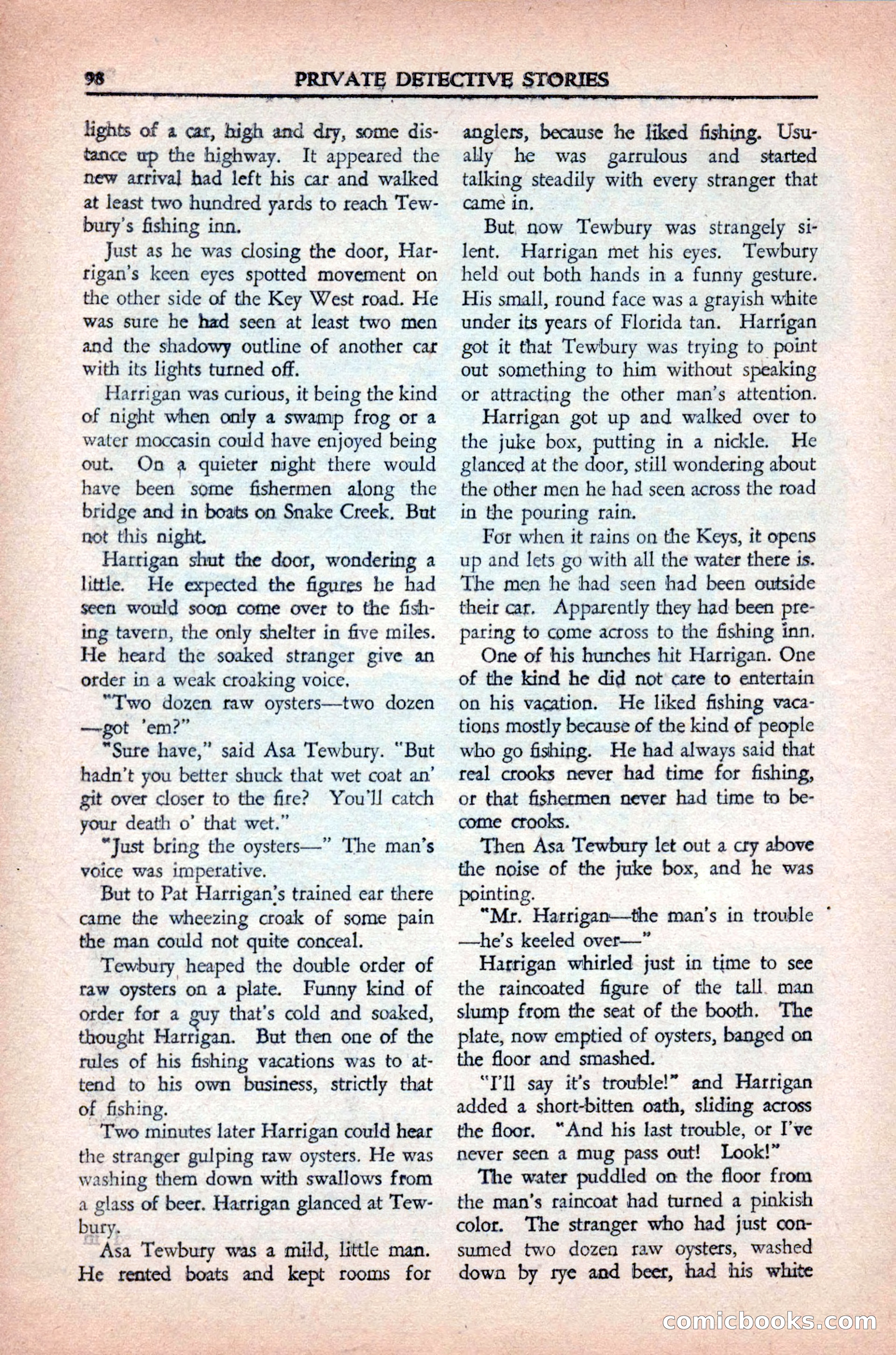Private Detective Stories, May 1944 — page 100 of 116
