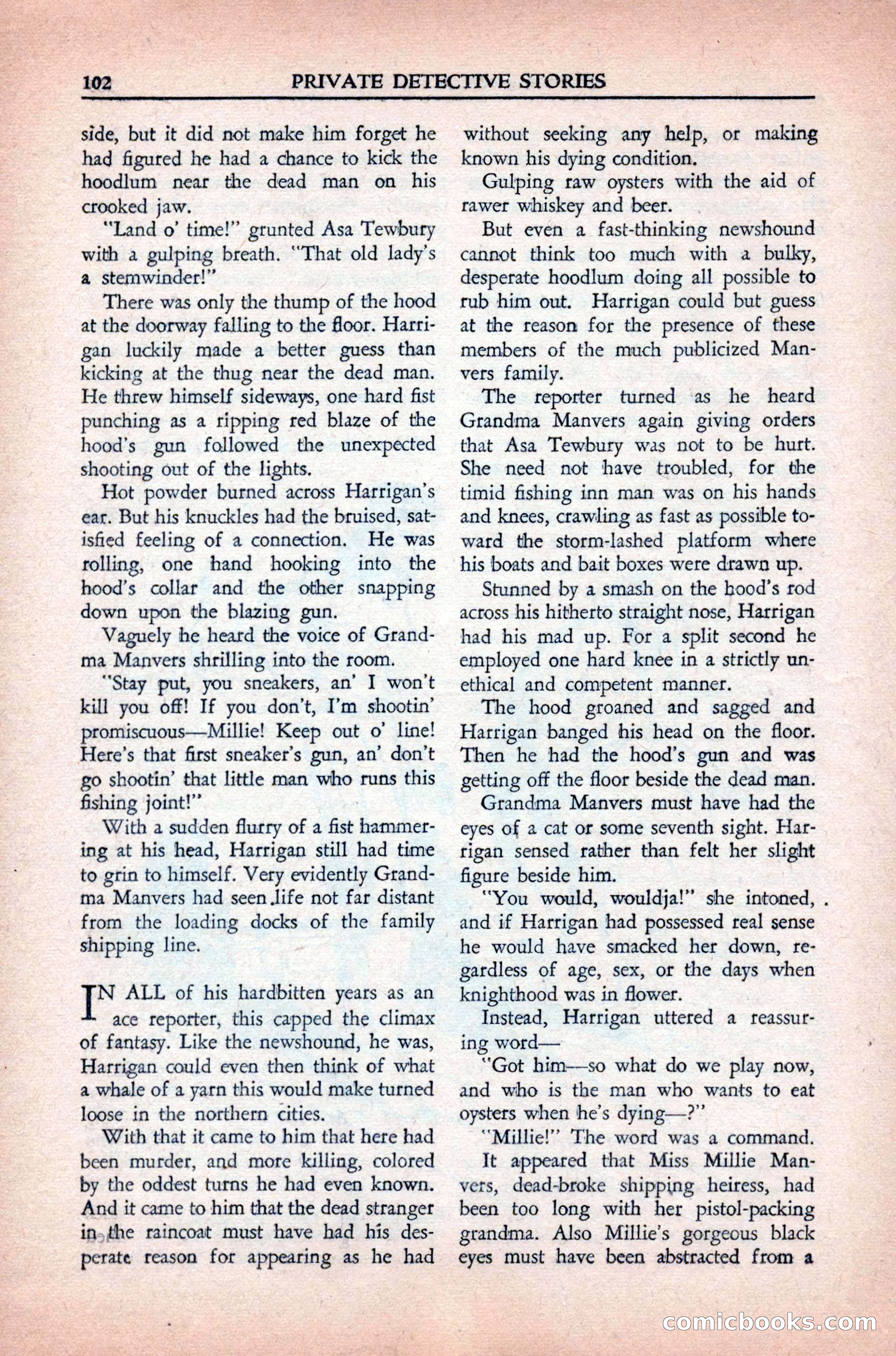 Private Detective Stories, May 1944 — page 104 of 116