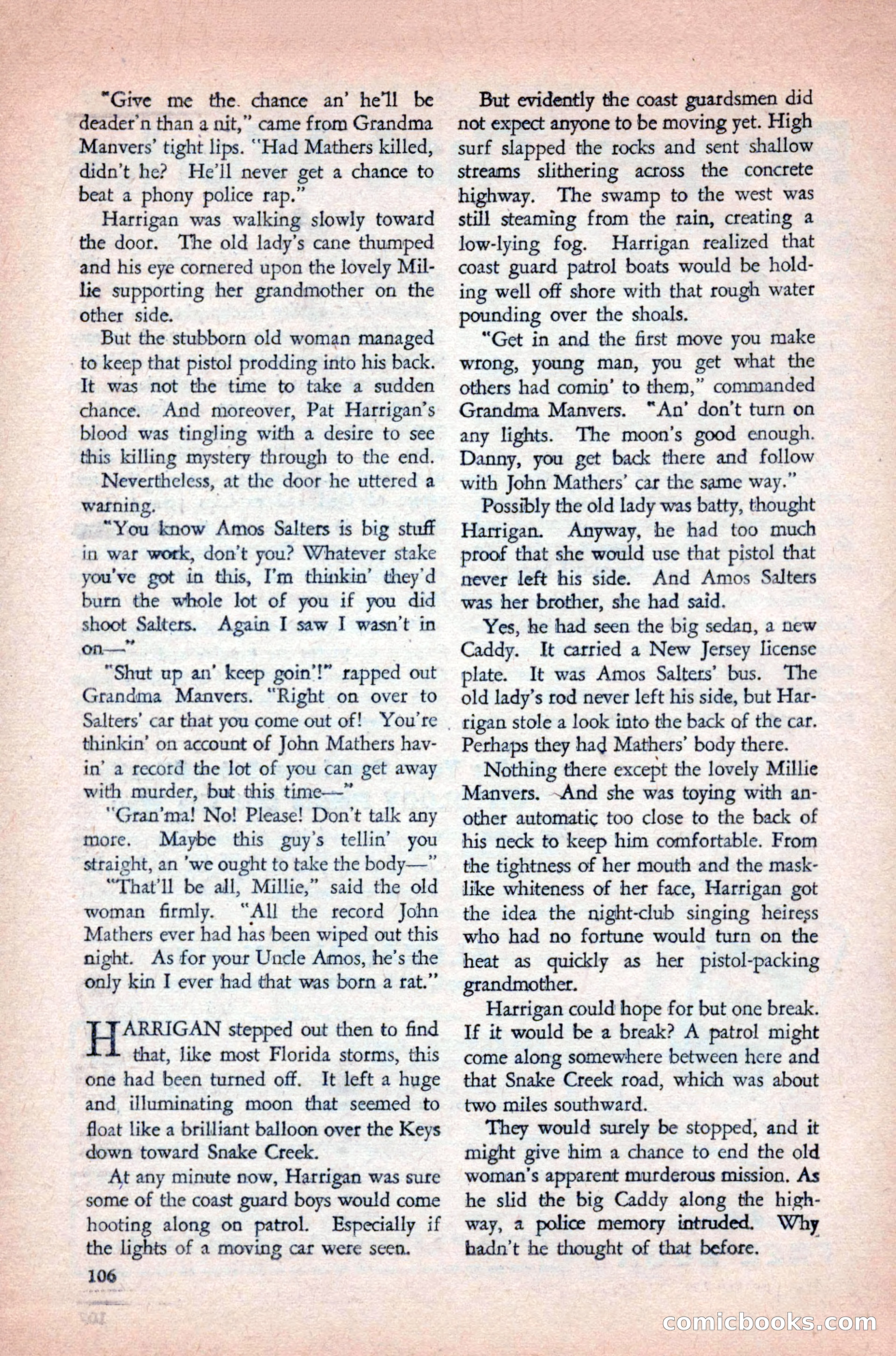 Private Detective Stories, May 1944 — page 108 of 116