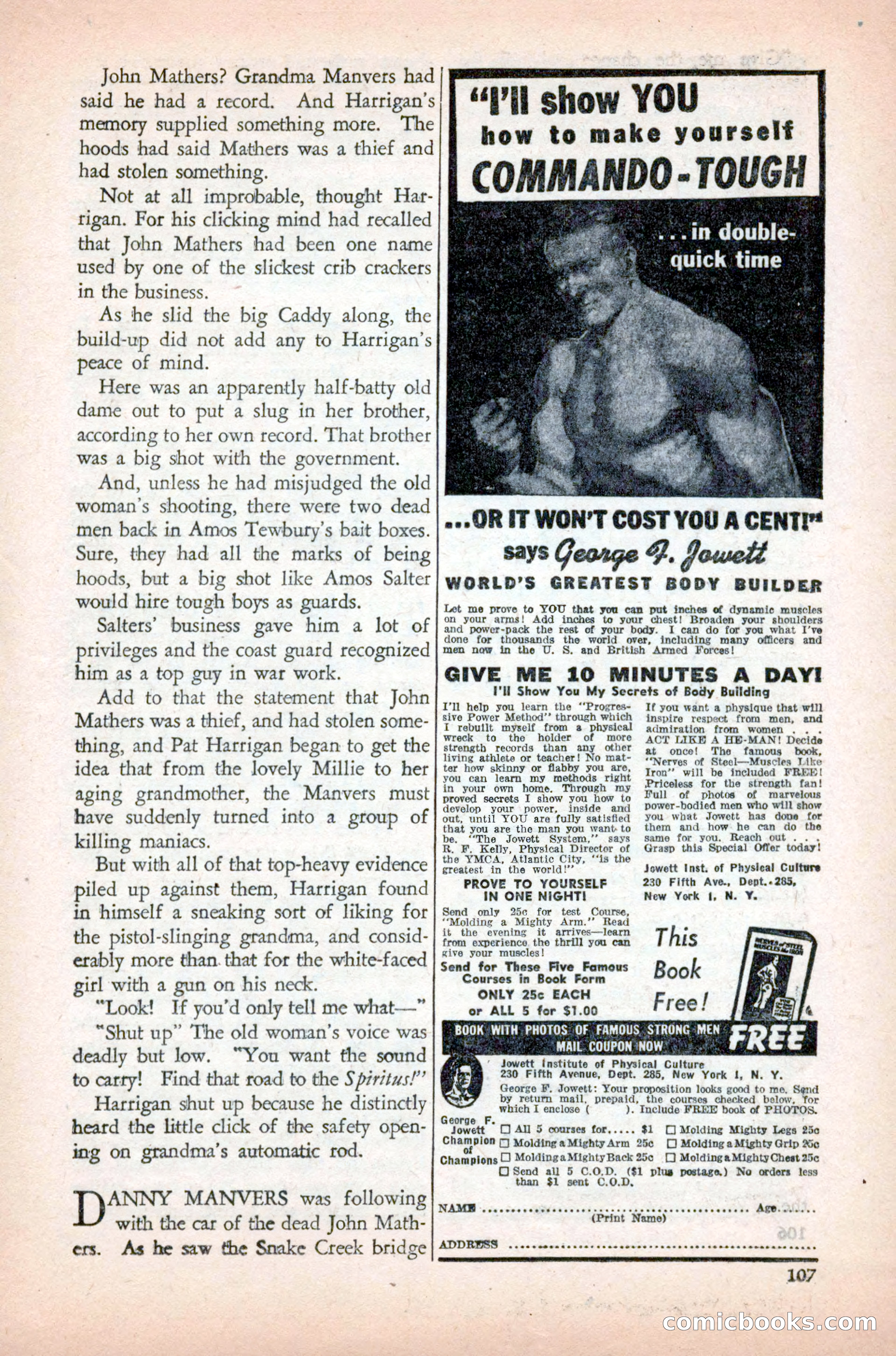Private Detective Stories, May 1944 — page 109 of 116