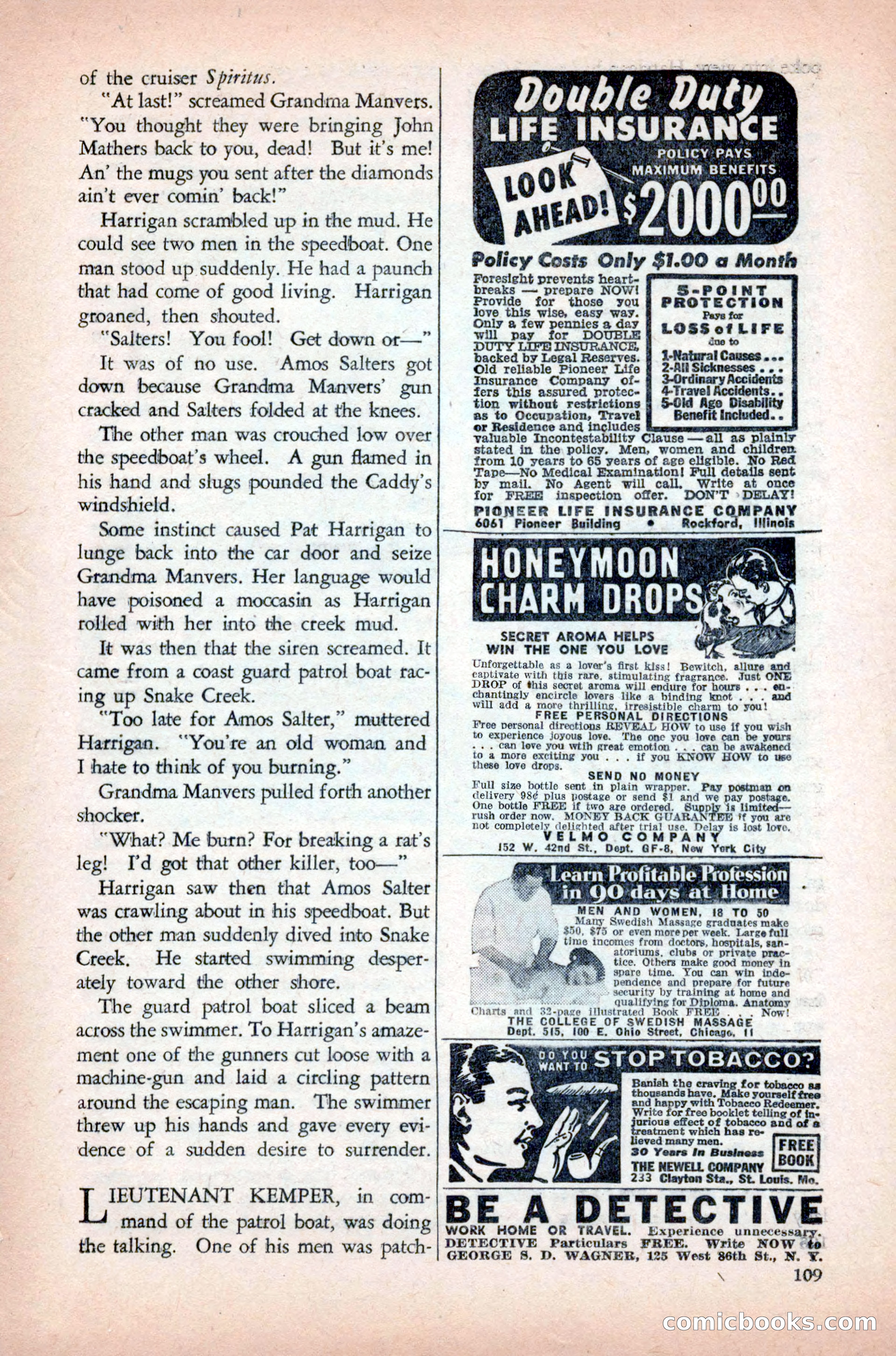 Private Detective Stories, May 1944 — page 111 of 116