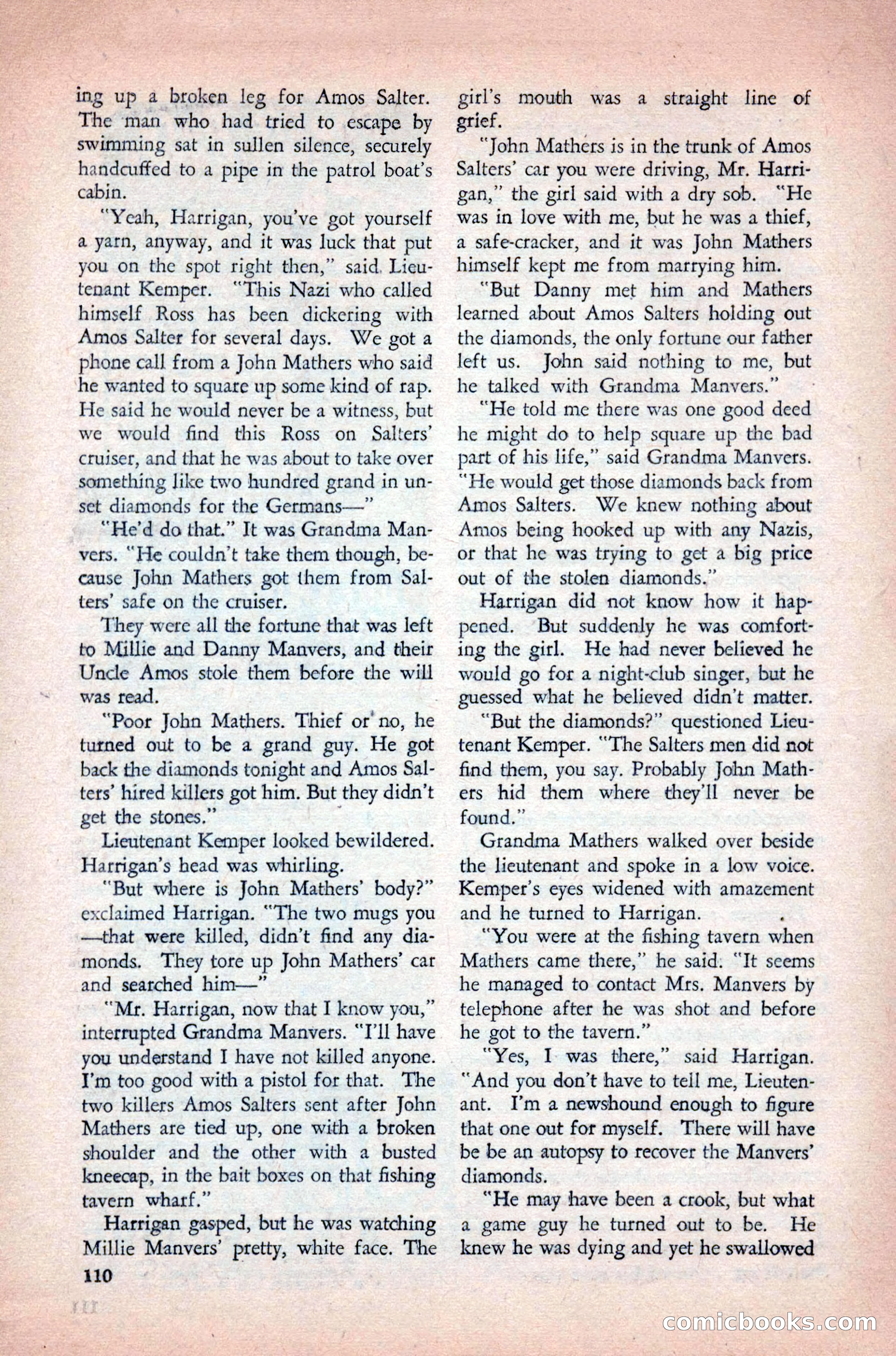 Private Detective Stories, May 1944 — page 112 of 116