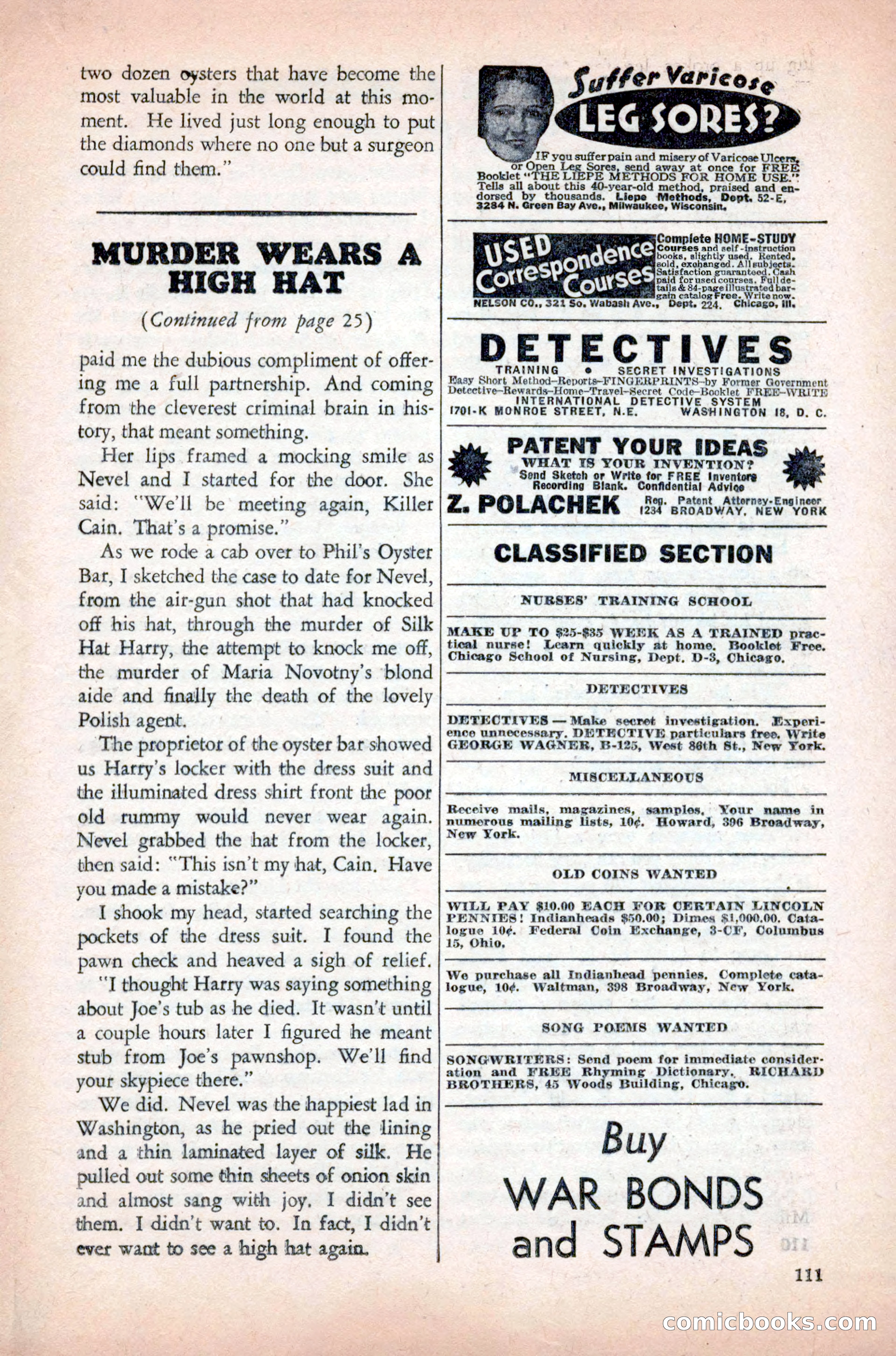 Private Detective Stories, May 1944 — page 113 of 116
