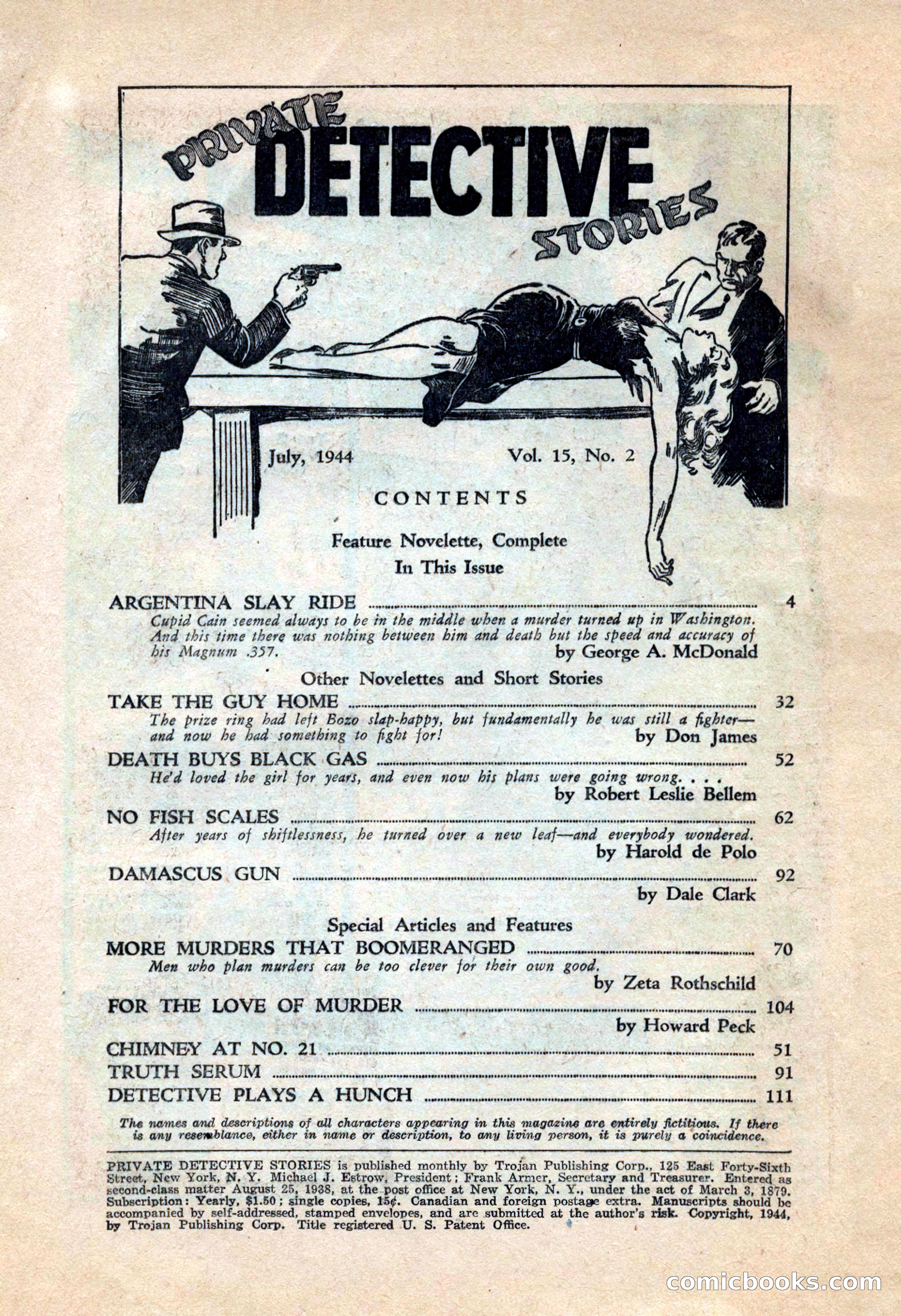 Private Detective Stories, July 1944 — page 4 of 116