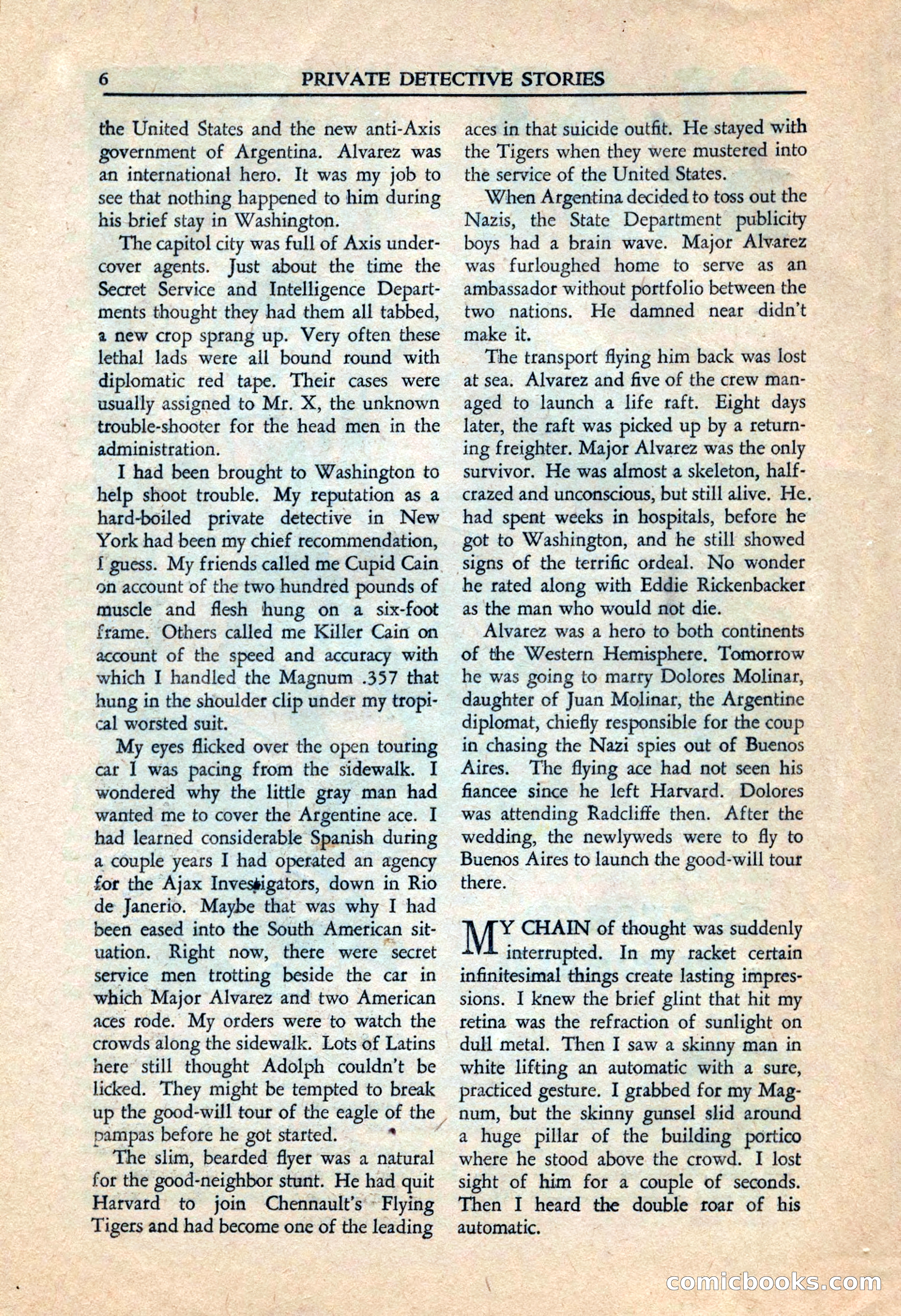 Private Detective Stories, July 1944 — page 8 of 116
