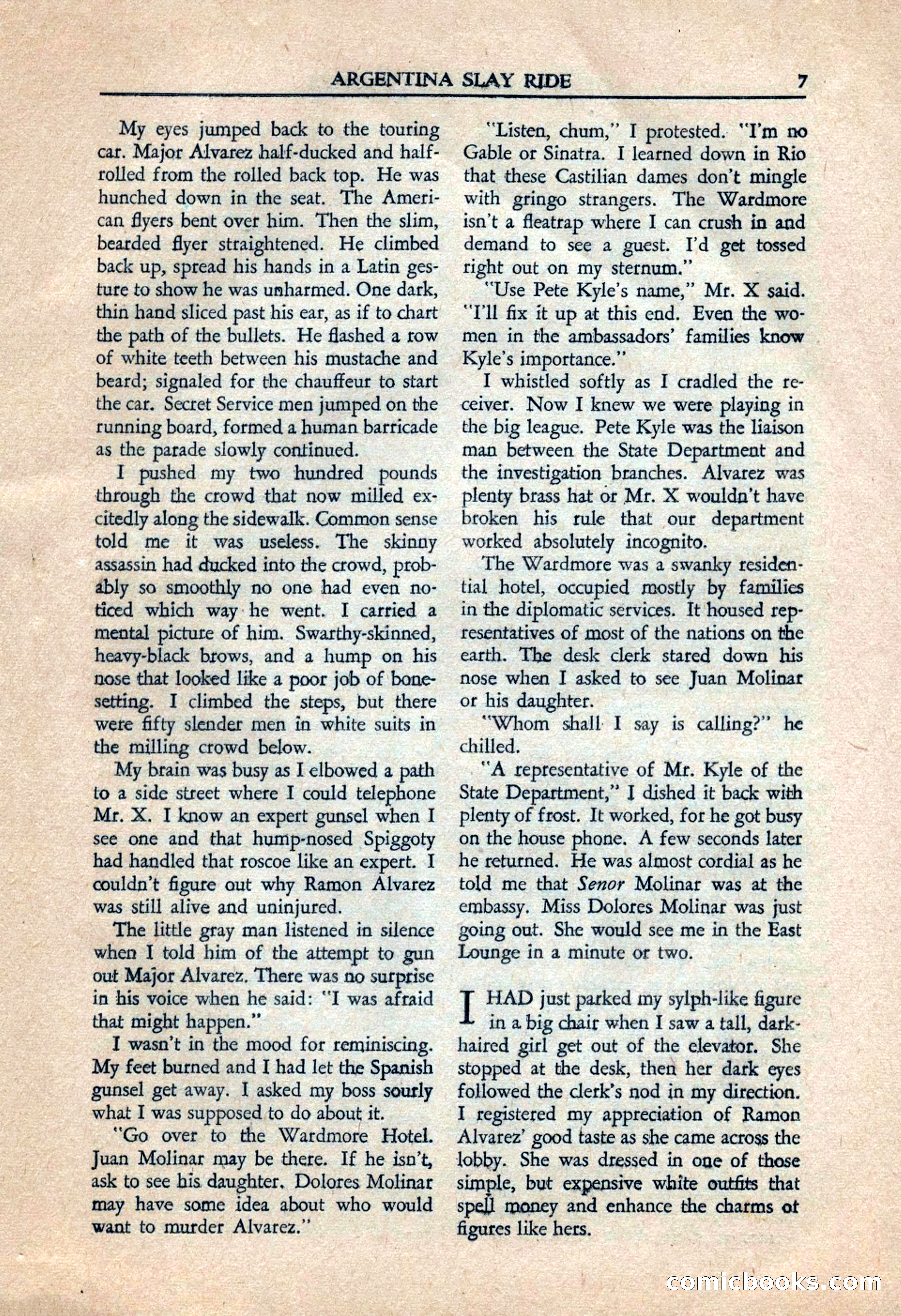 Private Detective Stories, July 1944 — page 9 of 116