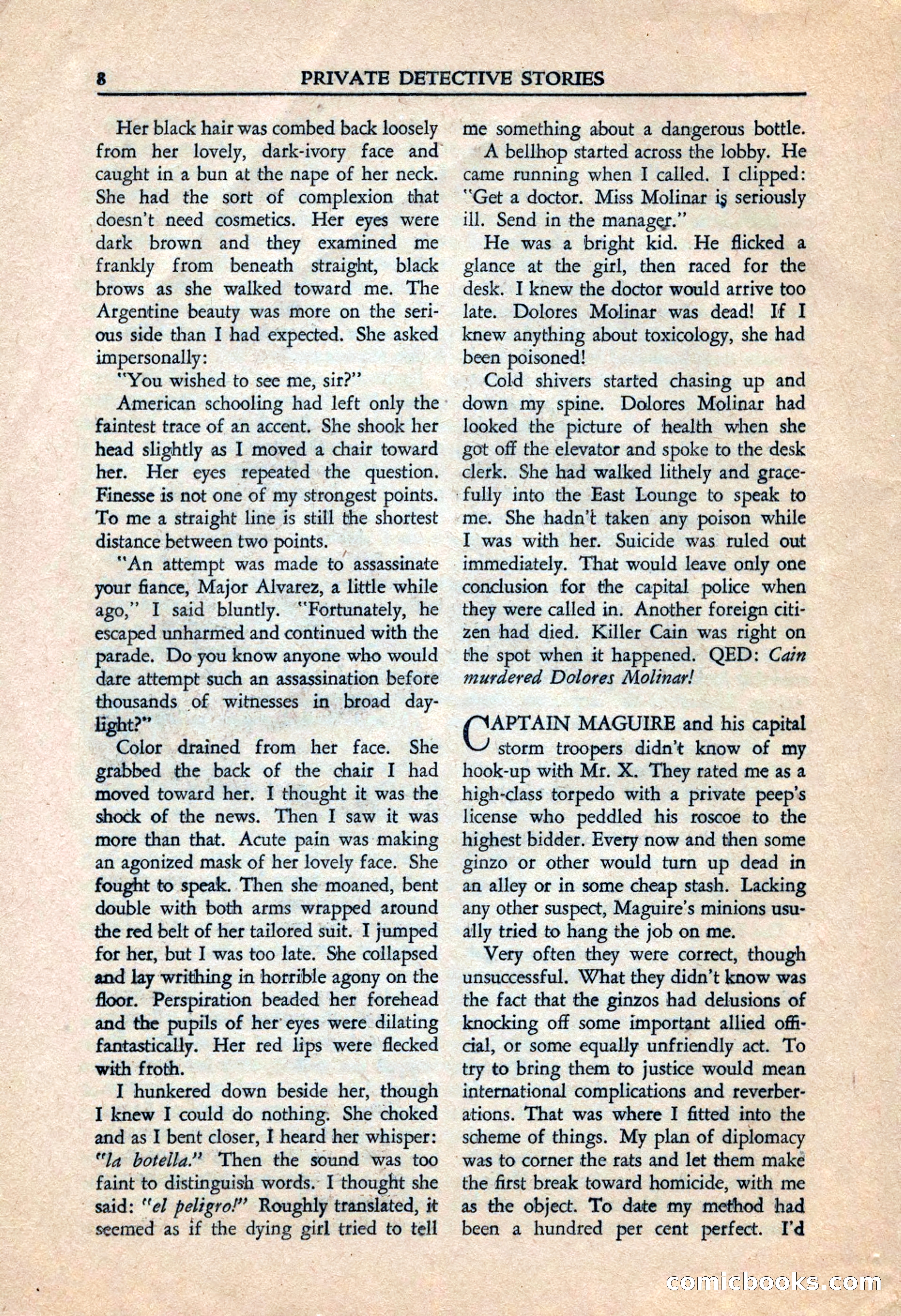 Private Detective Stories, July 1944 — page 10 of 116