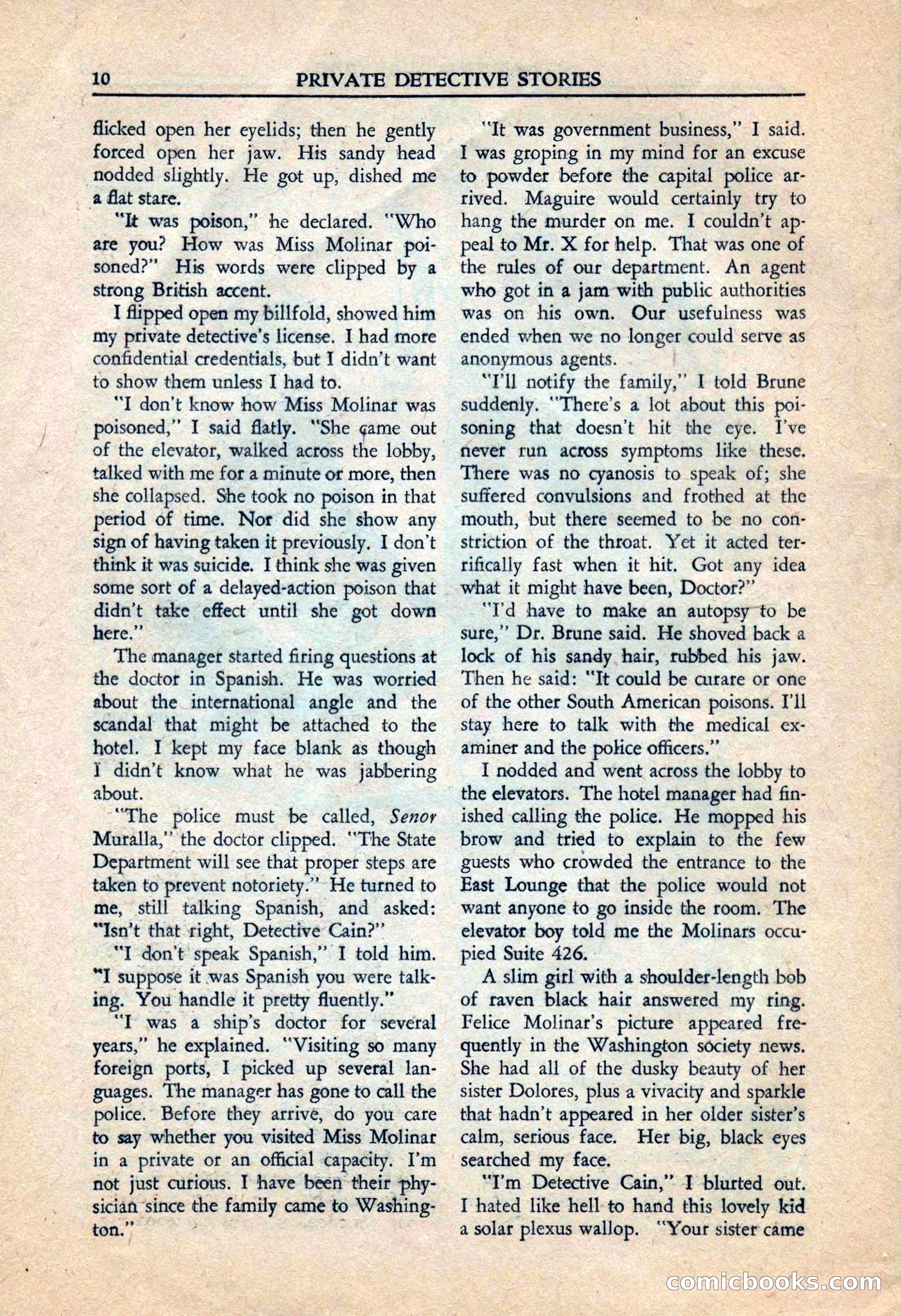 Private Detective Stories, July 1944 — page 12 of 116