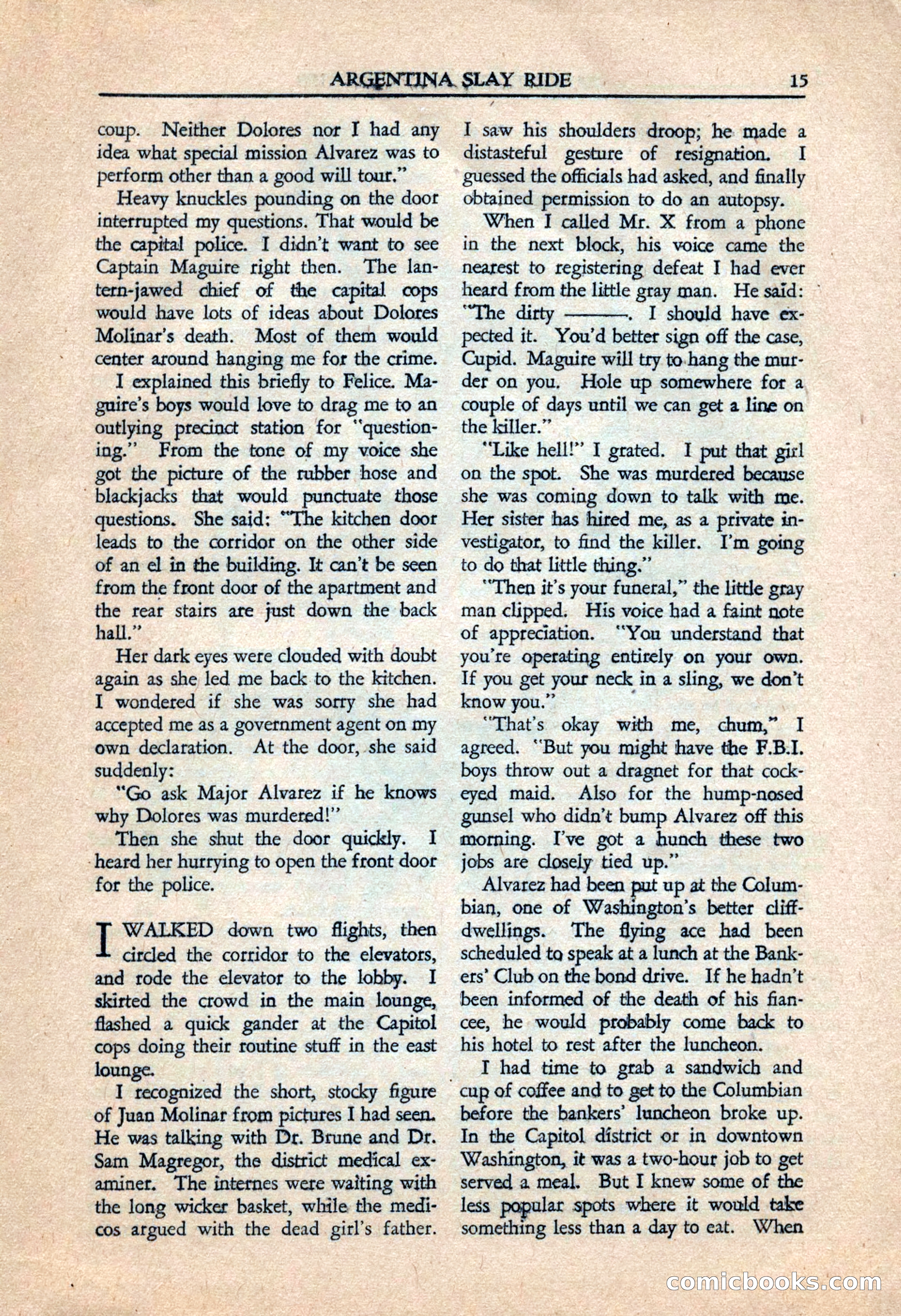 Private Detective Stories, July 1944 — page 17 of 116