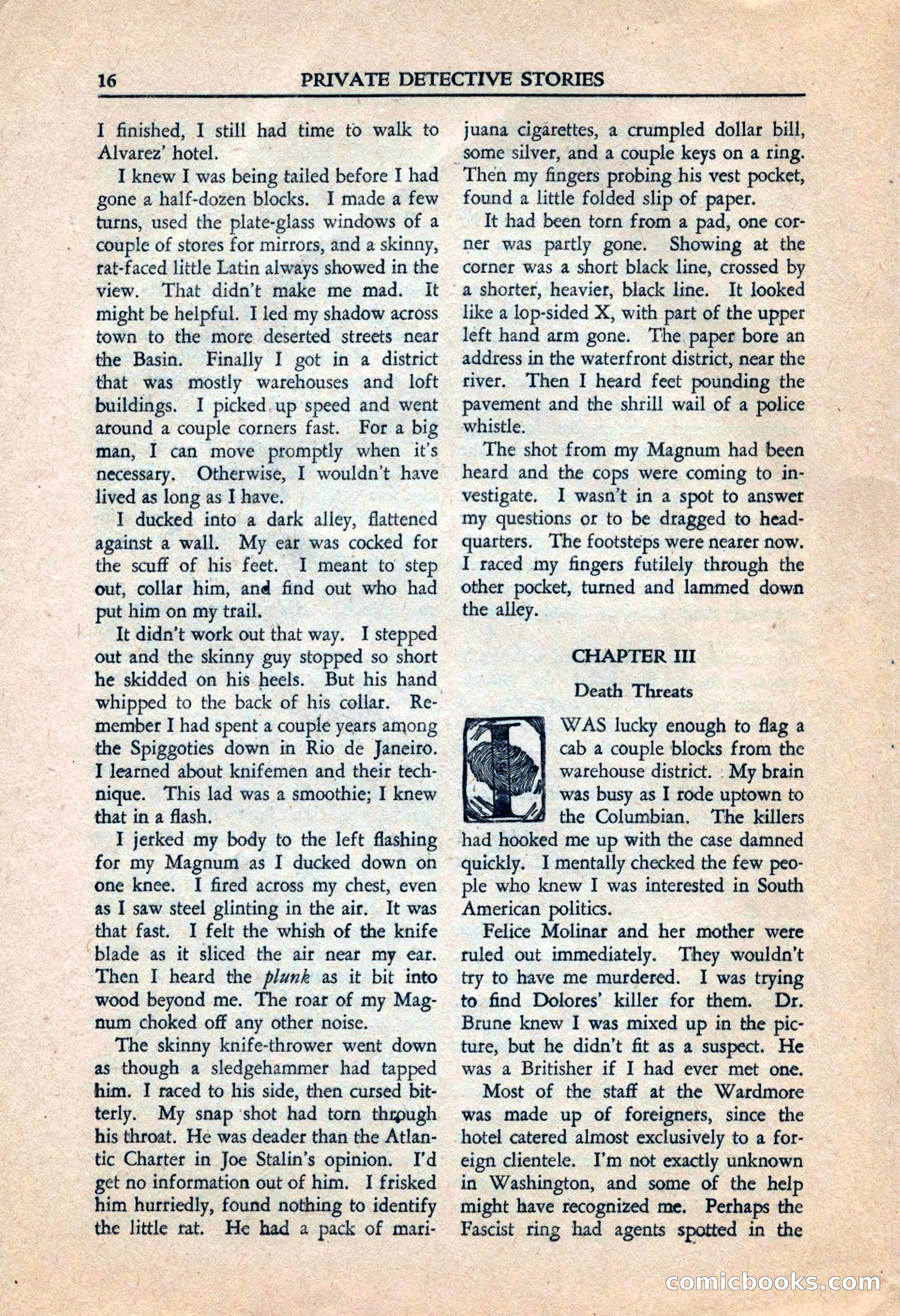 Private Detective Stories, July 1944 — page 18 of 116