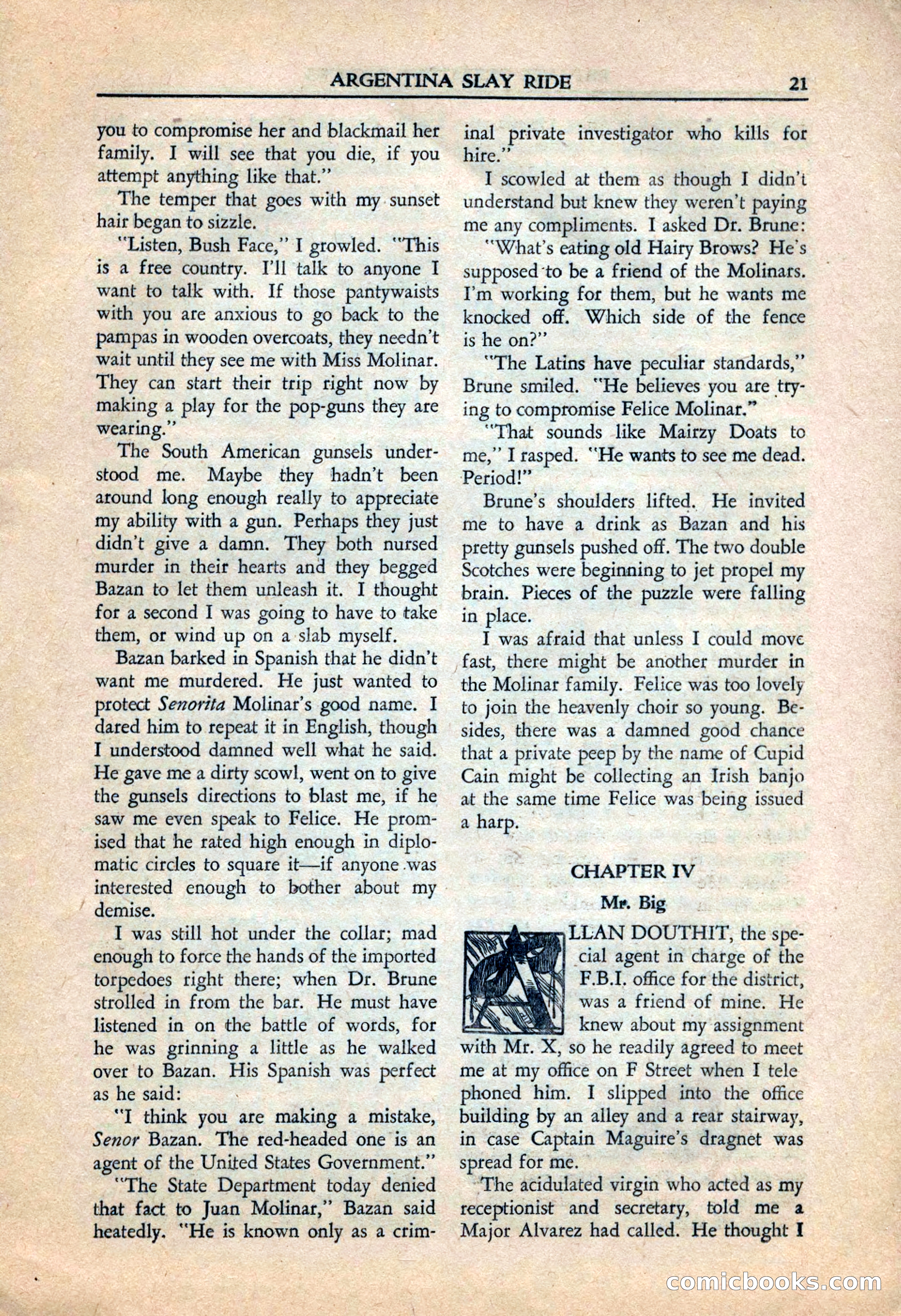 Private Detective Stories, July 1944 — page 23 of 116