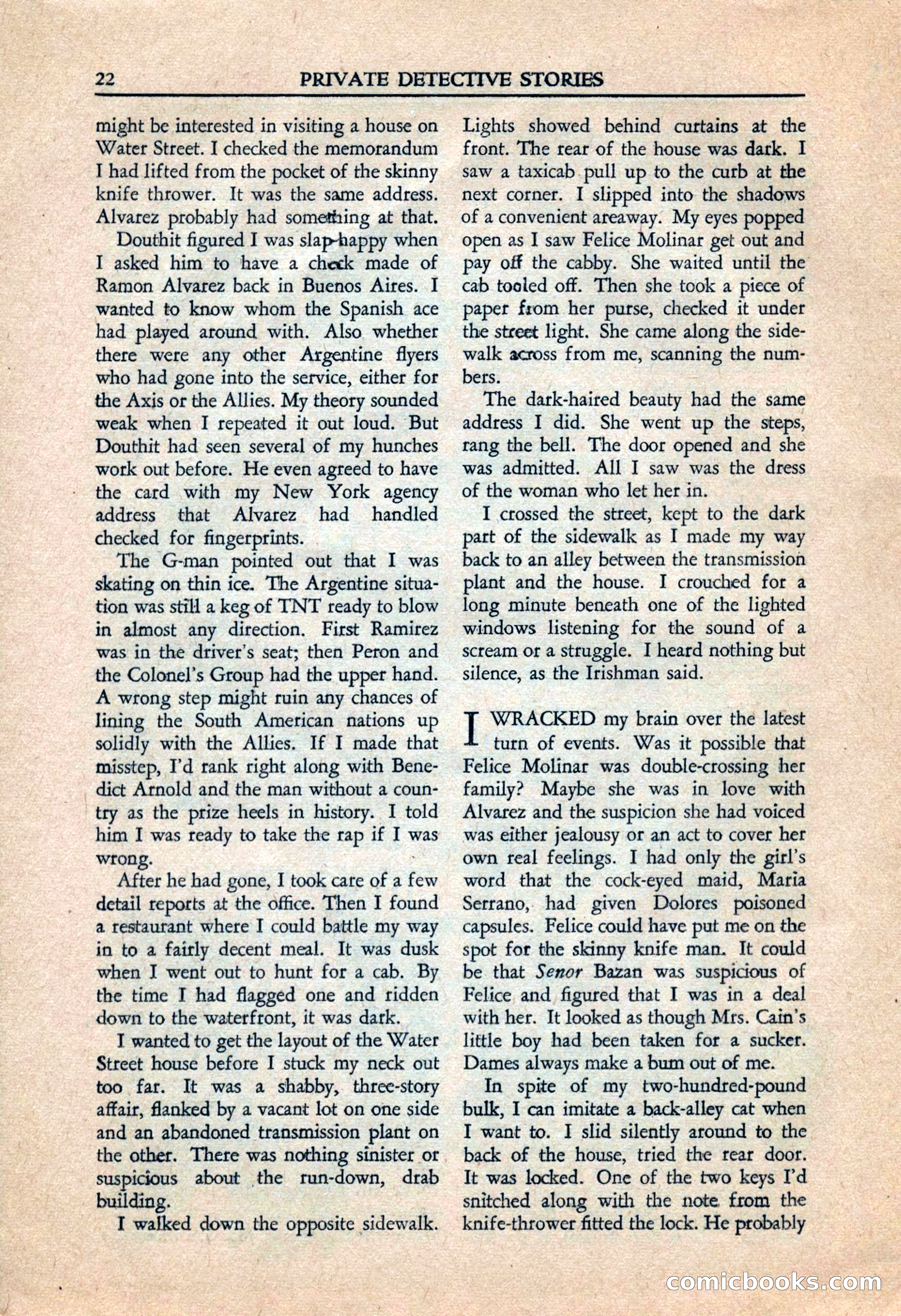 Private Detective Stories, July 1944 — page 24 of 116