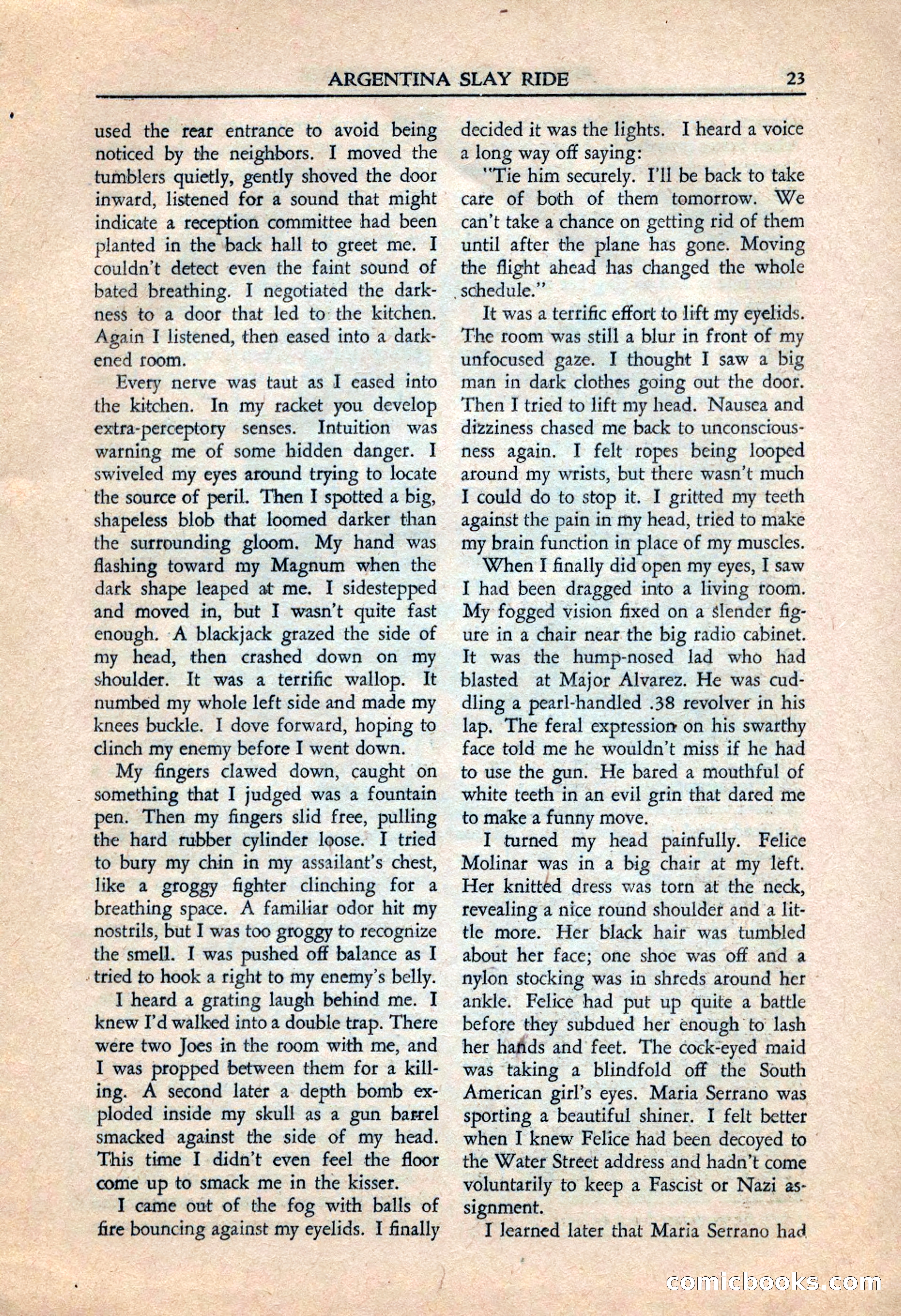 Private Detective Stories, July 1944 — page 25 of 116