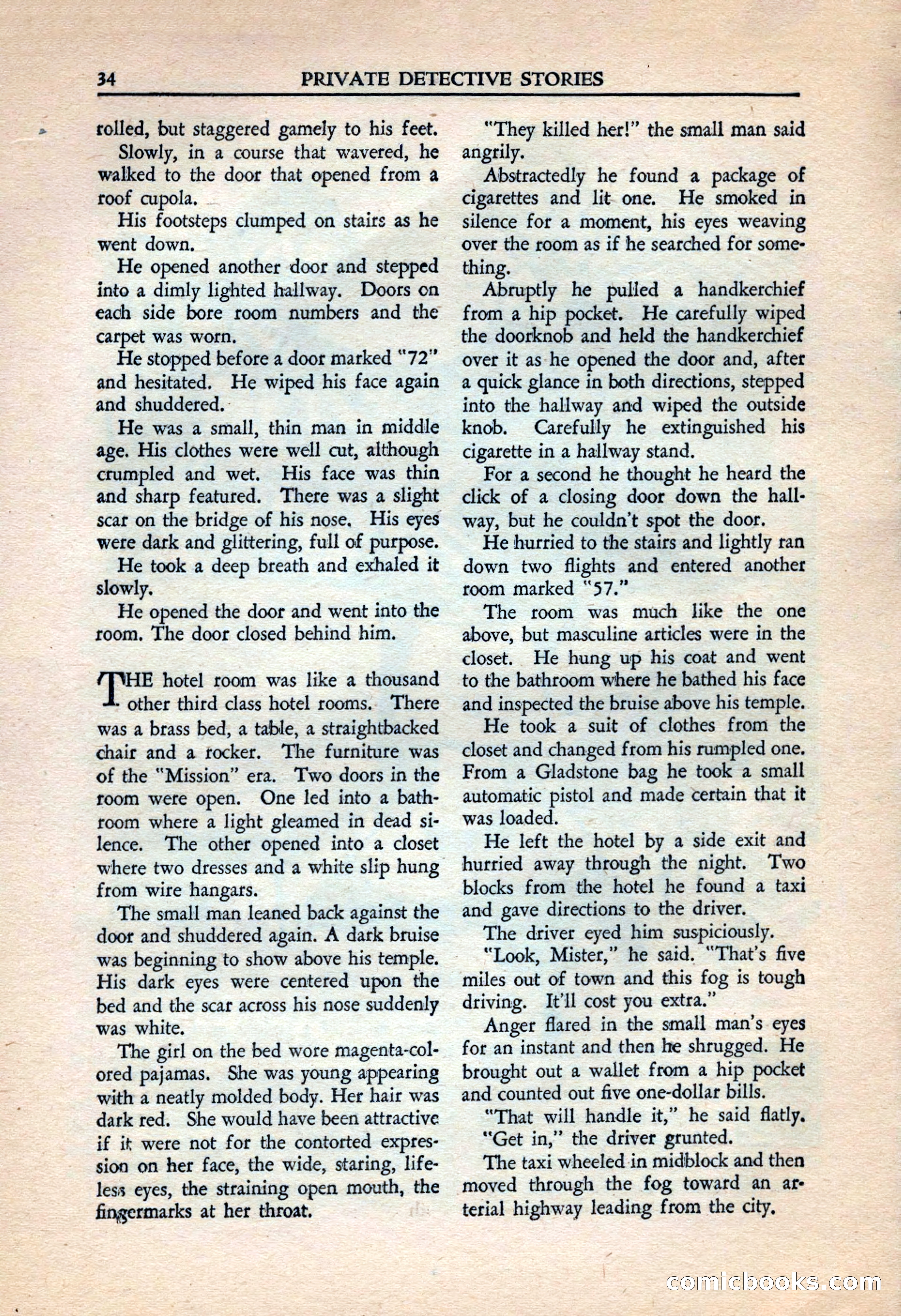 Private Detective Stories, July 1944 — page 36 of 116
