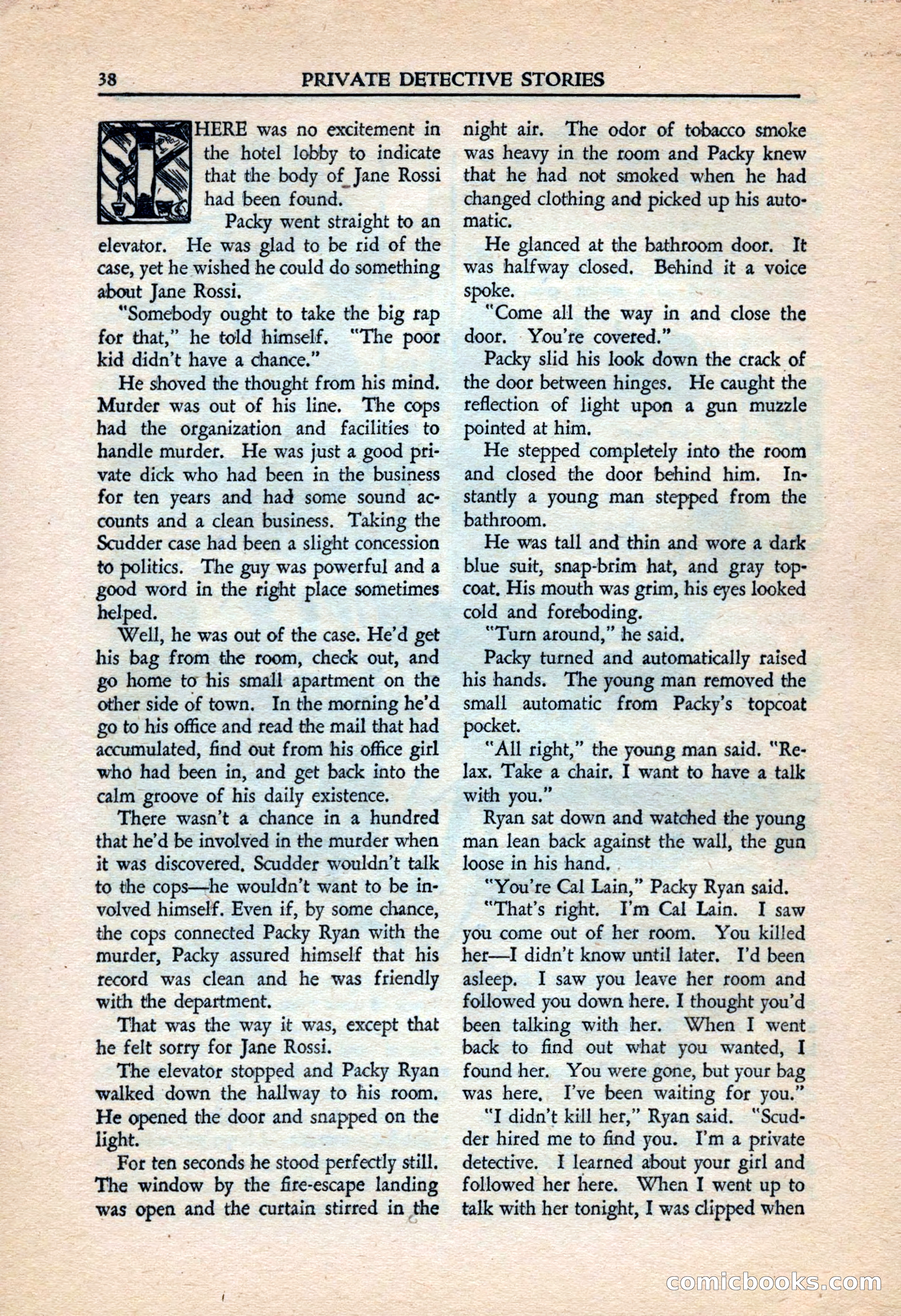 Private Detective Stories, July 1944 — page 40 of 116