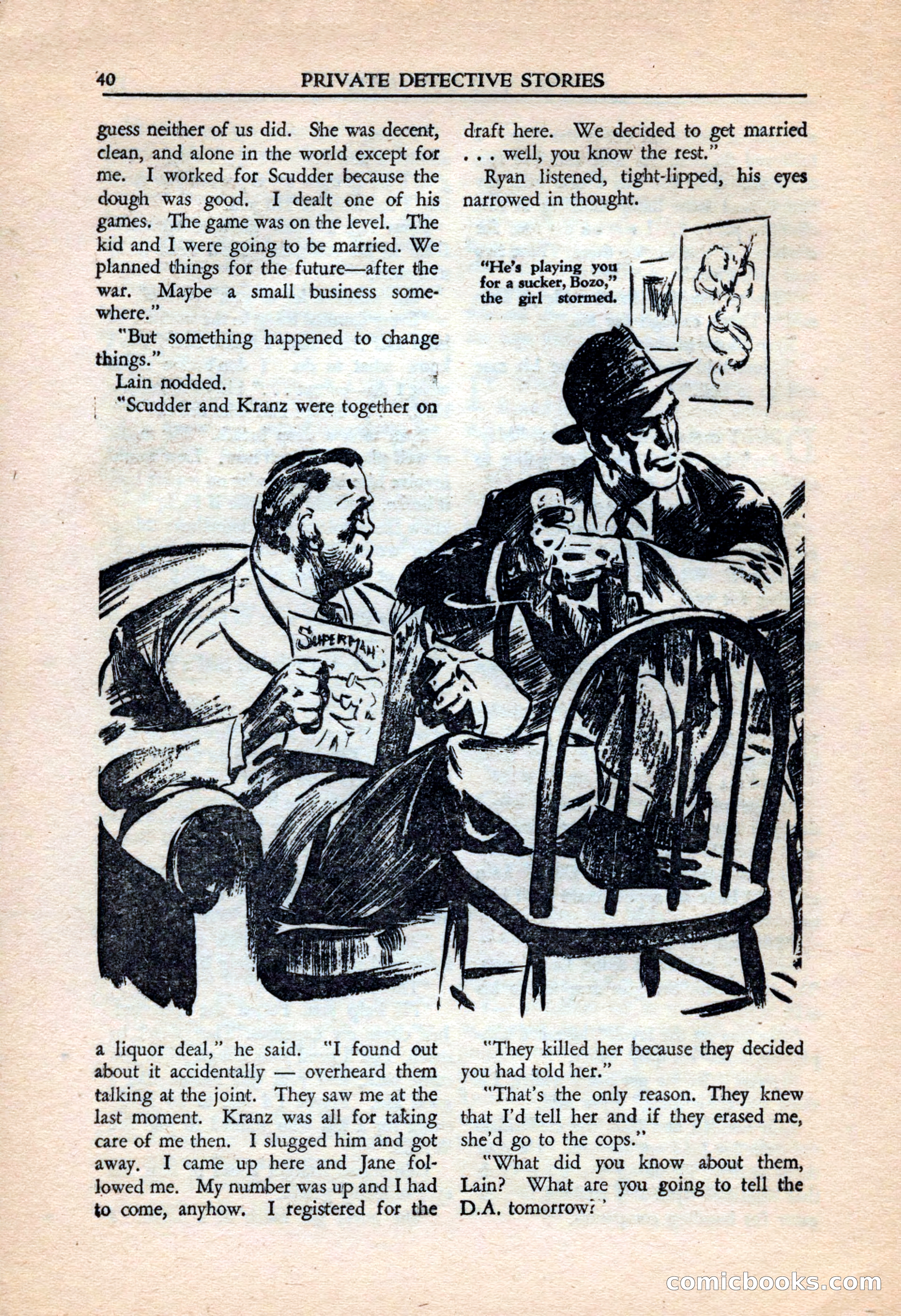 Private Detective Stories, July 1944 — page 42 of 116