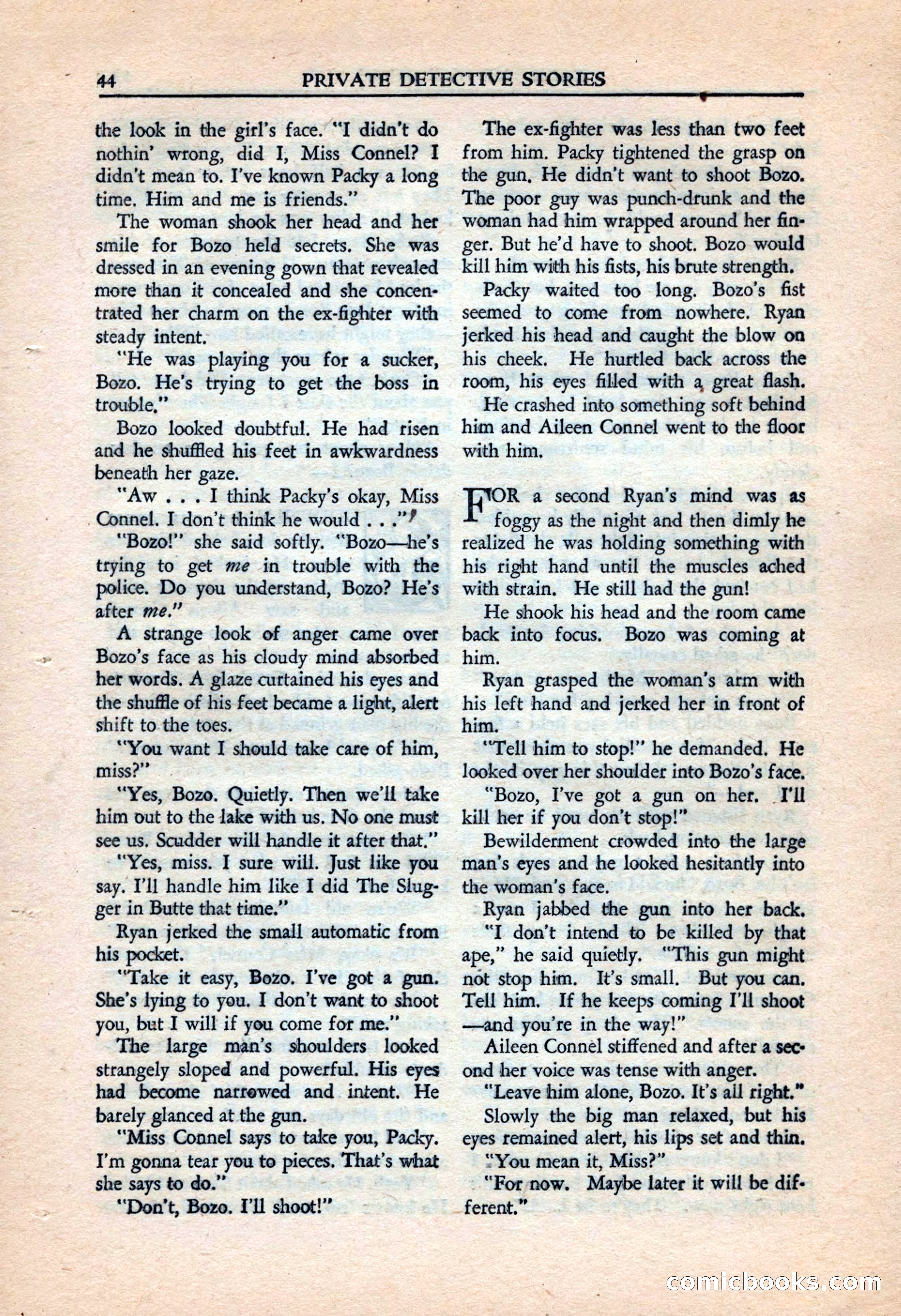 Private Detective Stories, July 1944 — page 46 of 116