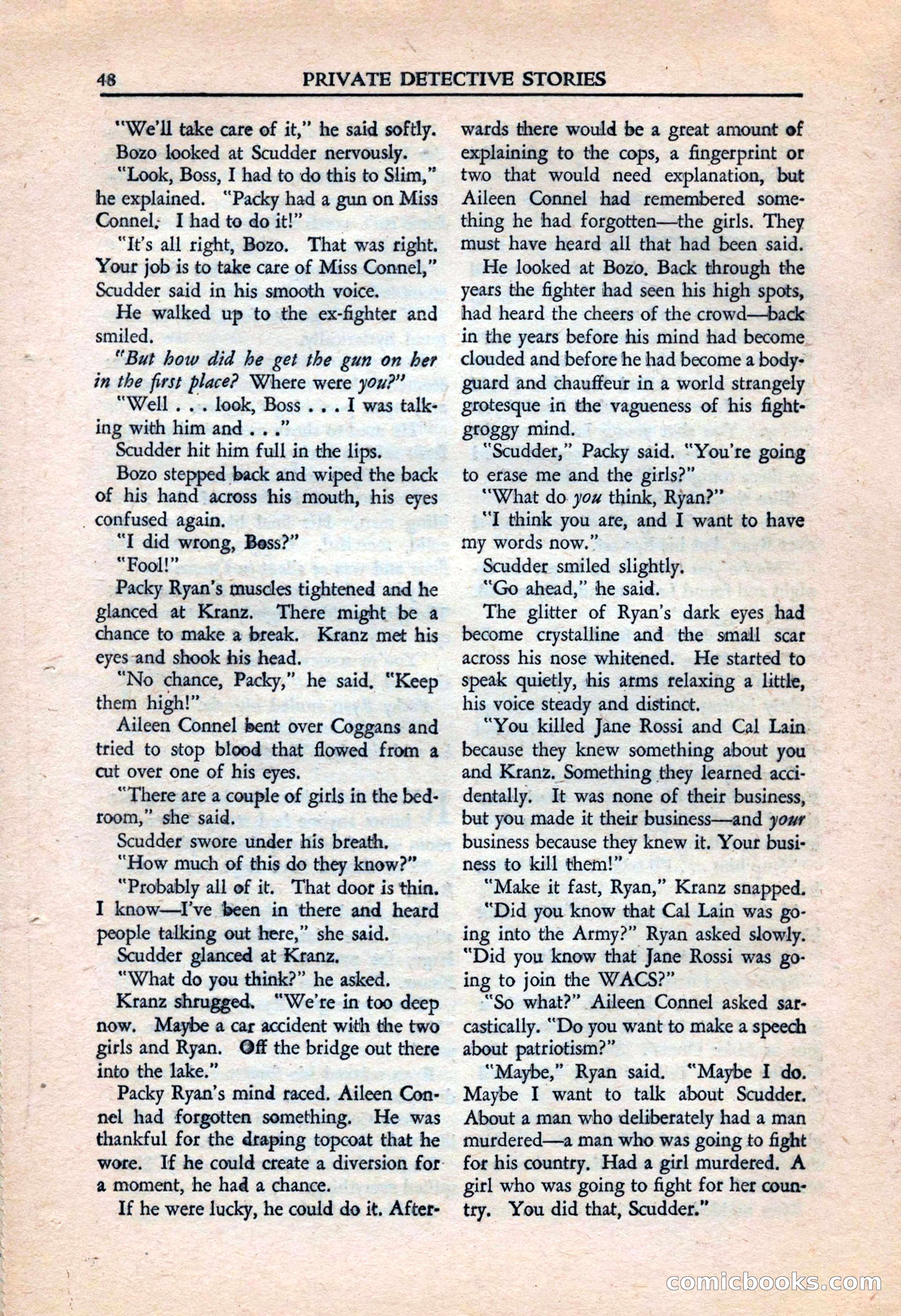 Private Detective Stories, July 1944 — page 50 of 116
