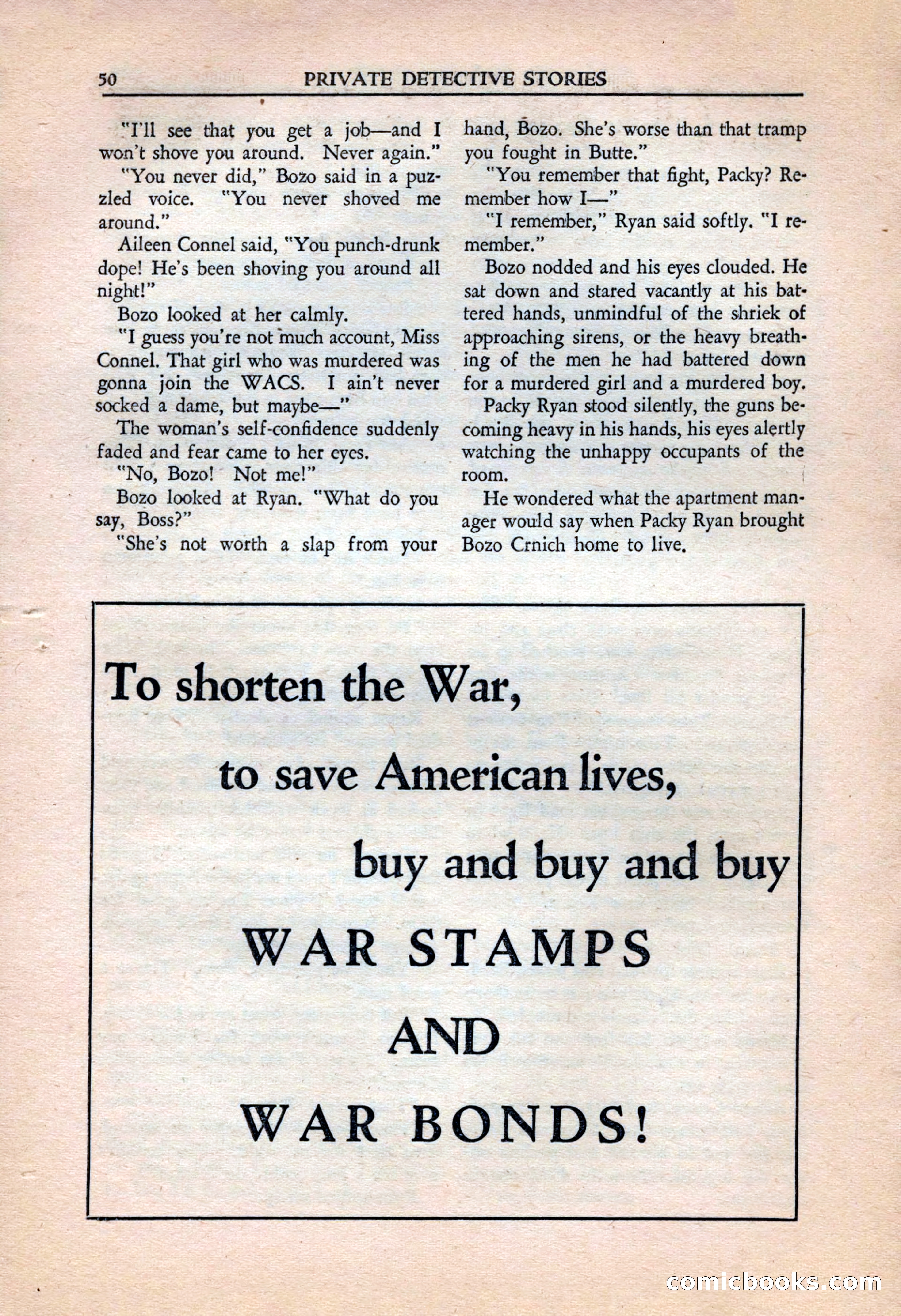 Private Detective Stories, July 1944 — page 52 of 116
