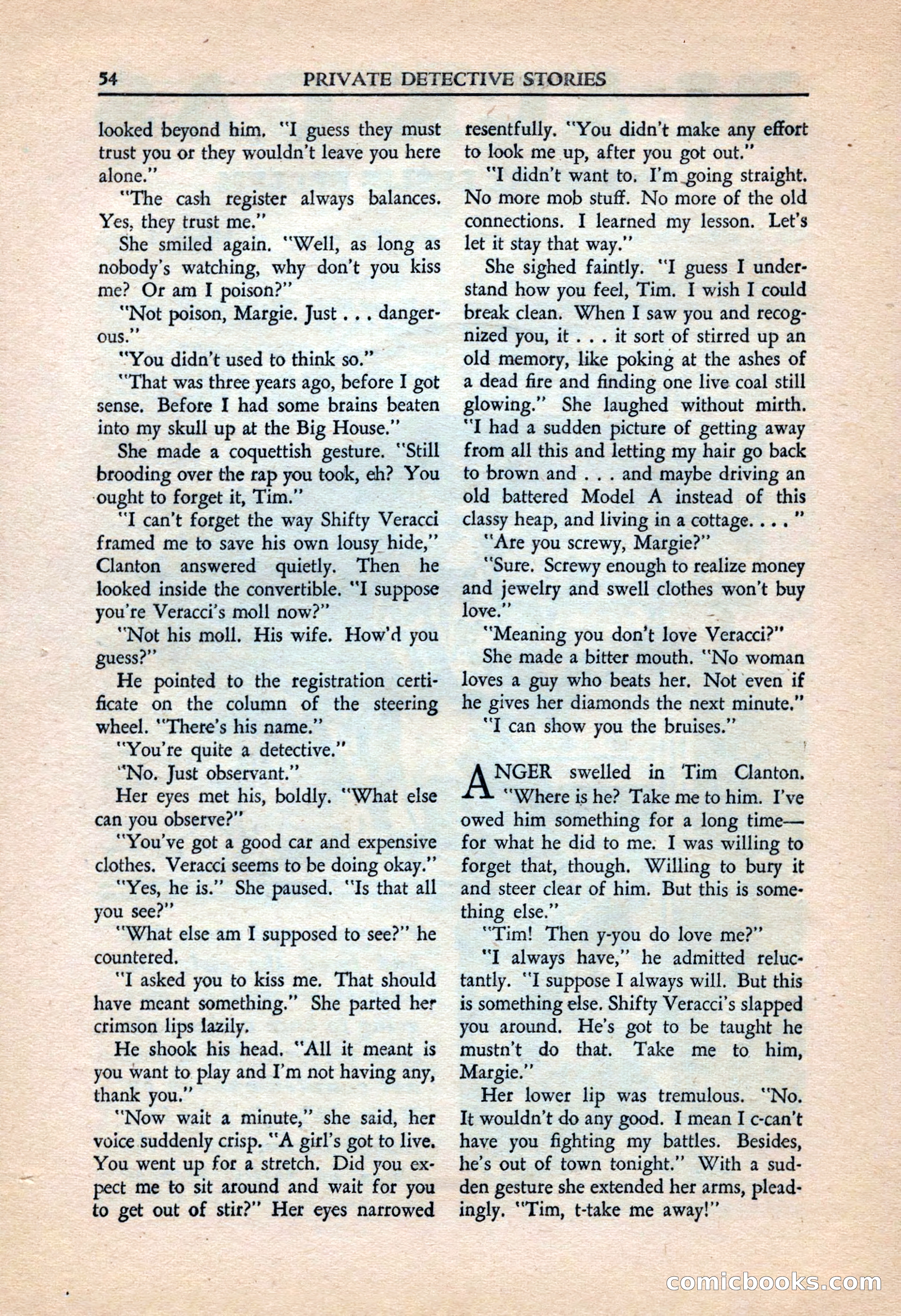 Private Detective Stories, July 1944 — page 56 of 116