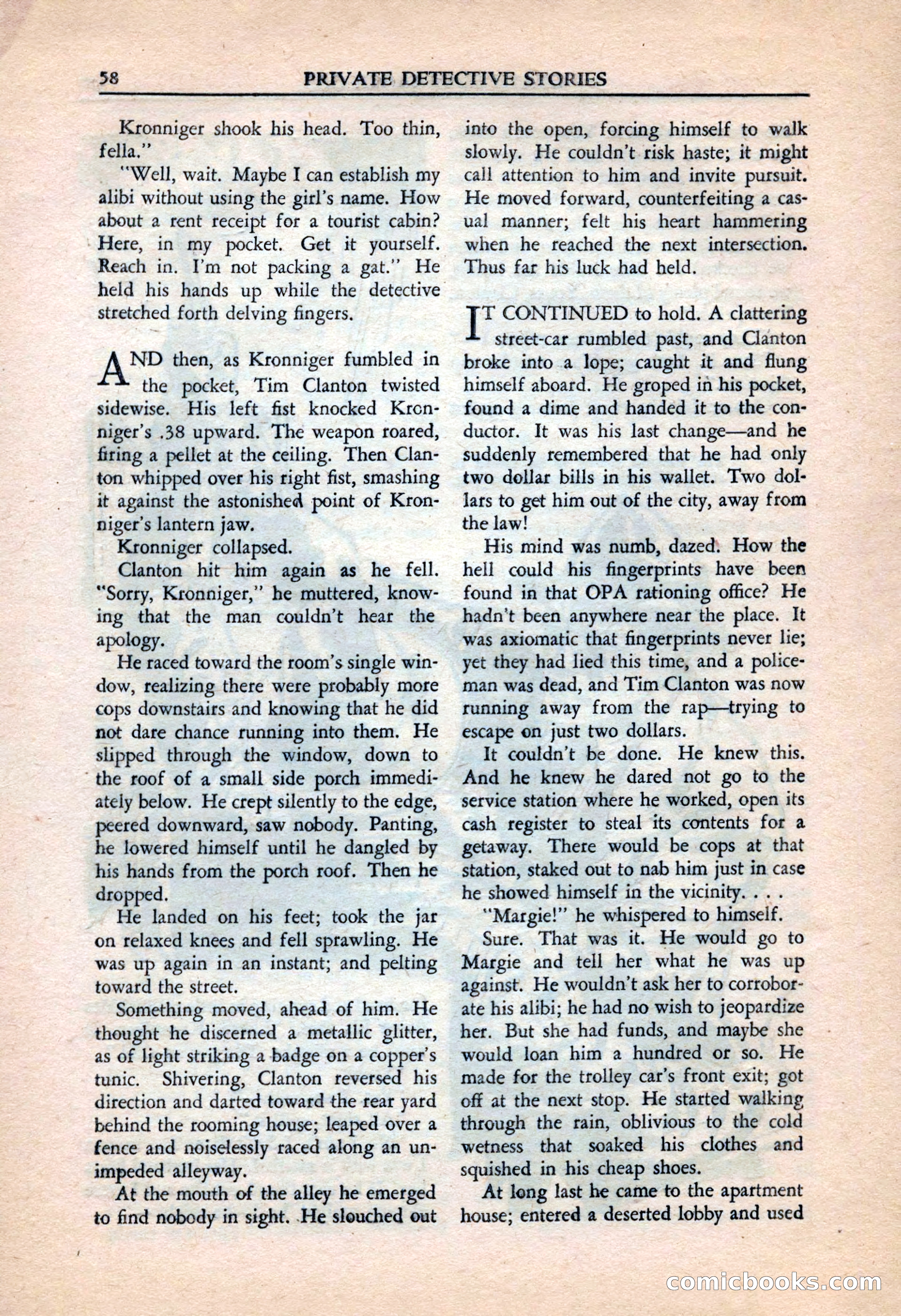 Private Detective Stories, July 1944 — page 60 of 116
