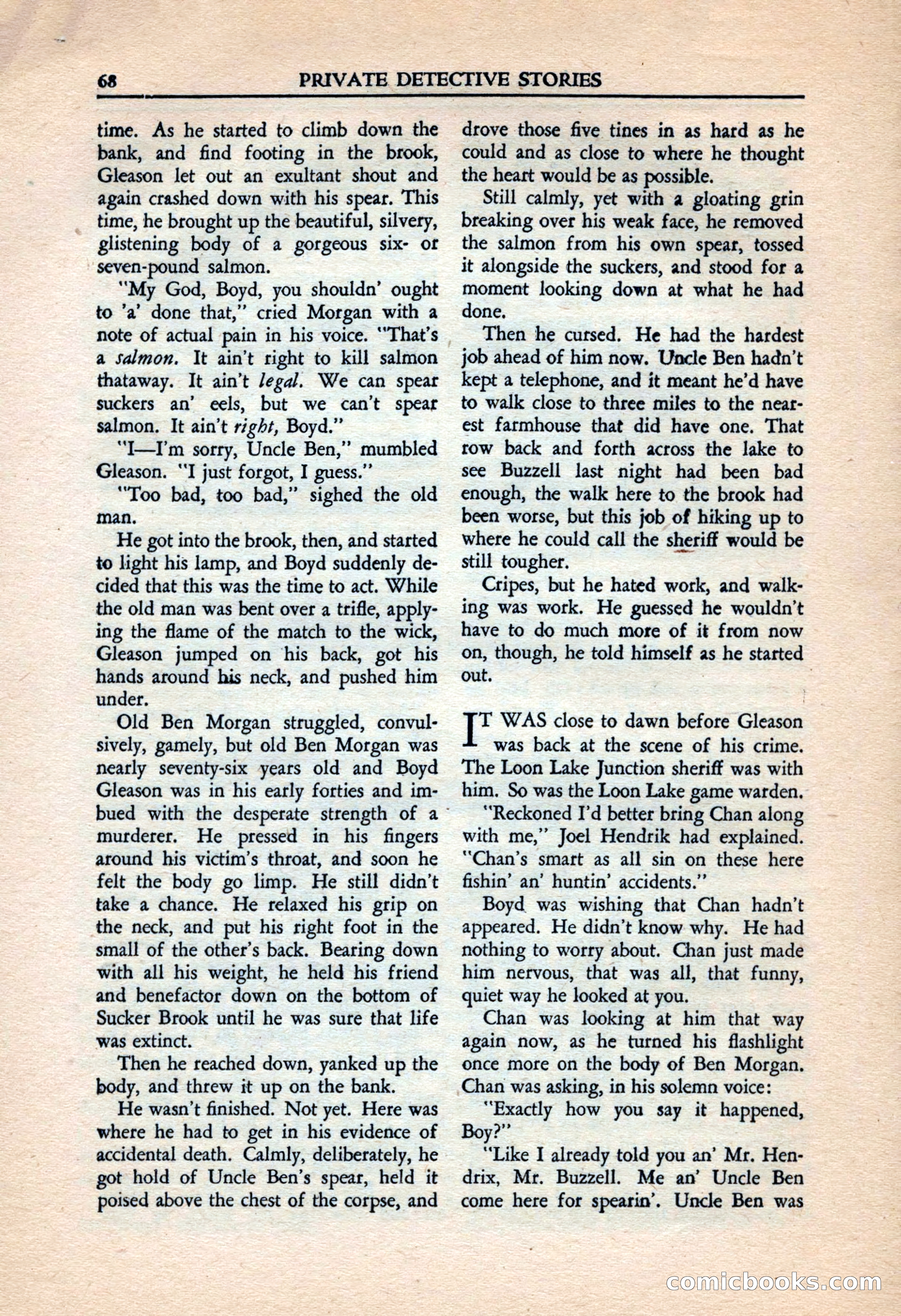 Private Detective Stories, July 1944 — page 70 of 116