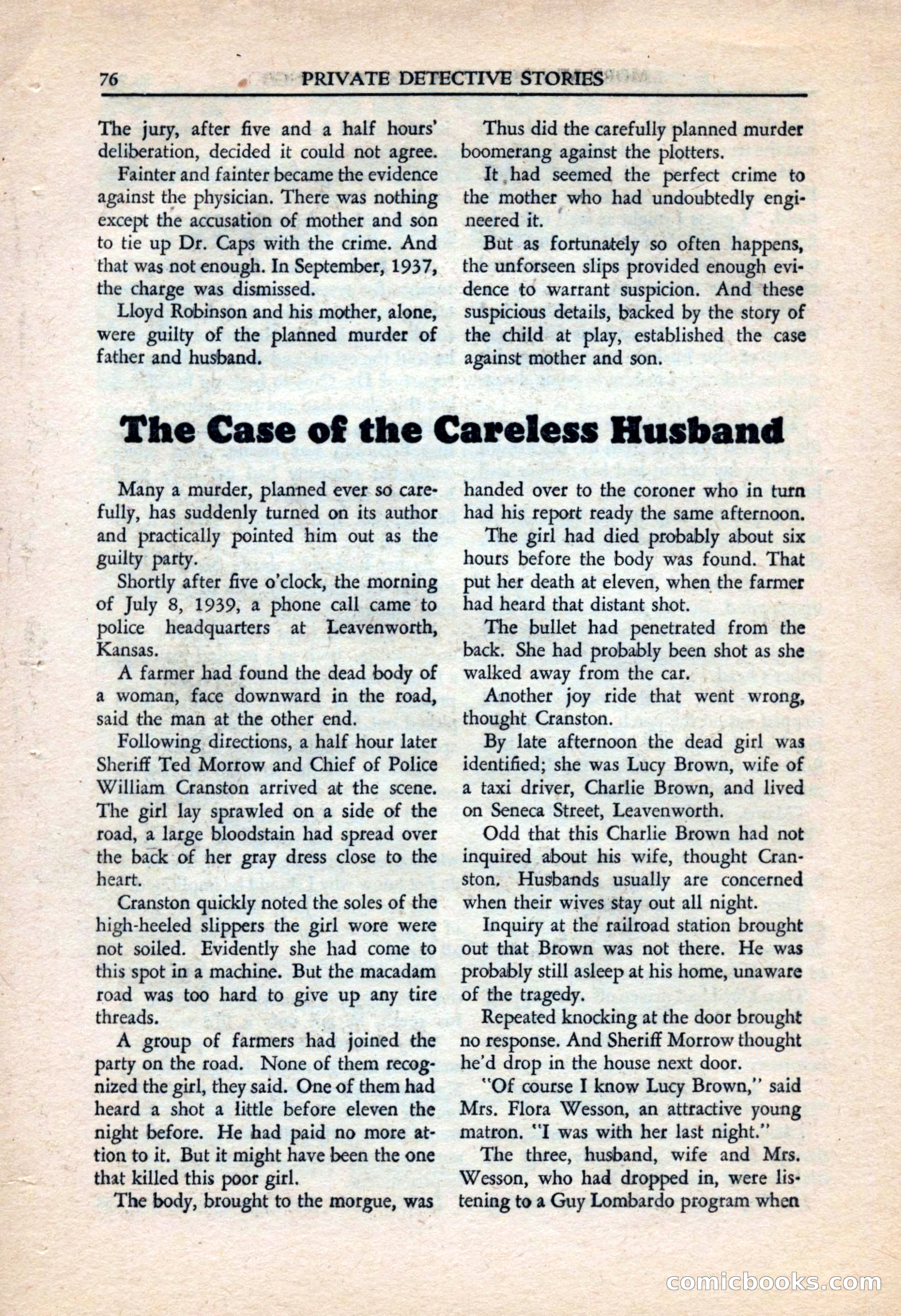 Private Detective Stories, July 1944 — page 78 of 116