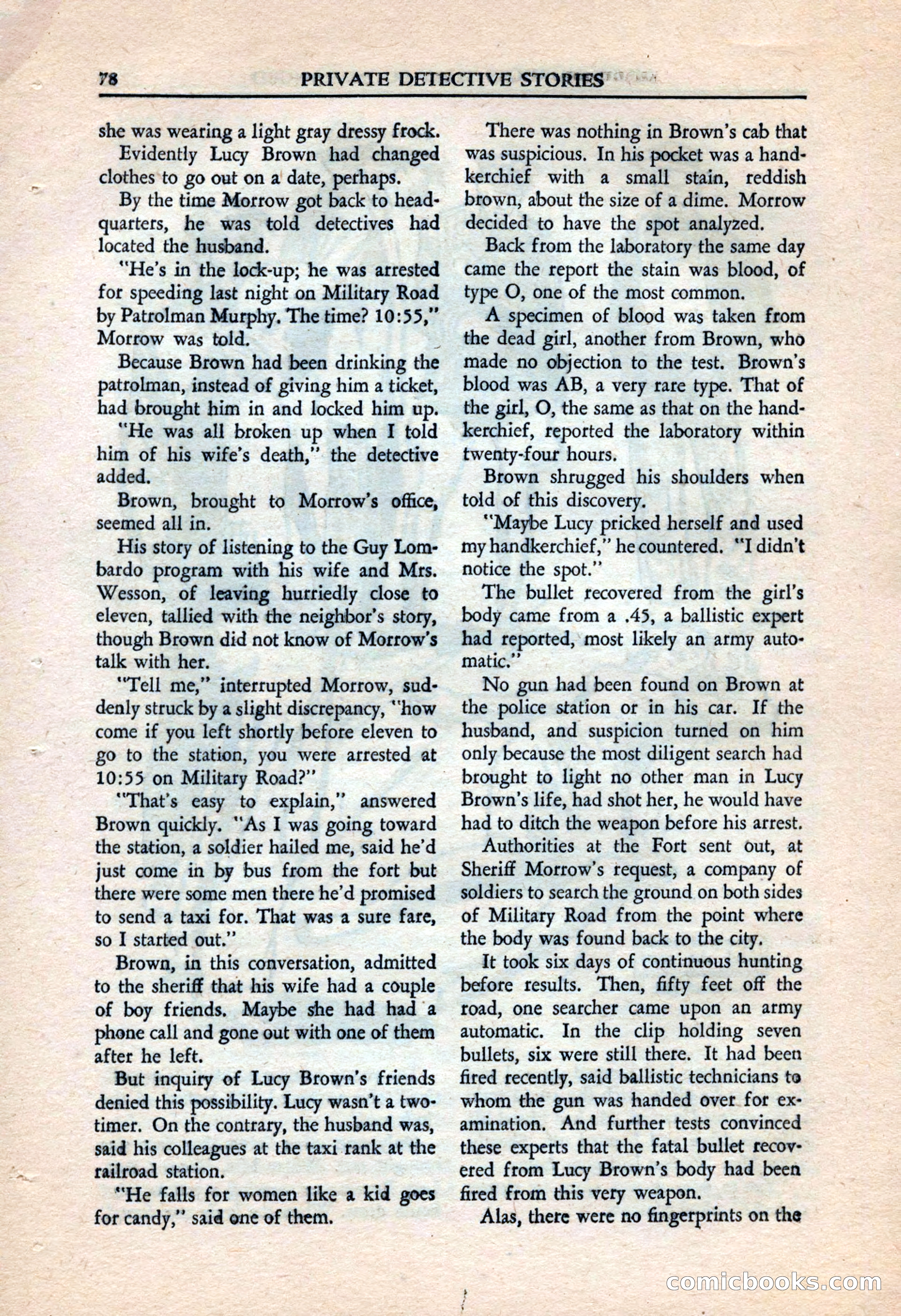 Private Detective Stories, July 1944 — page 80 of 116