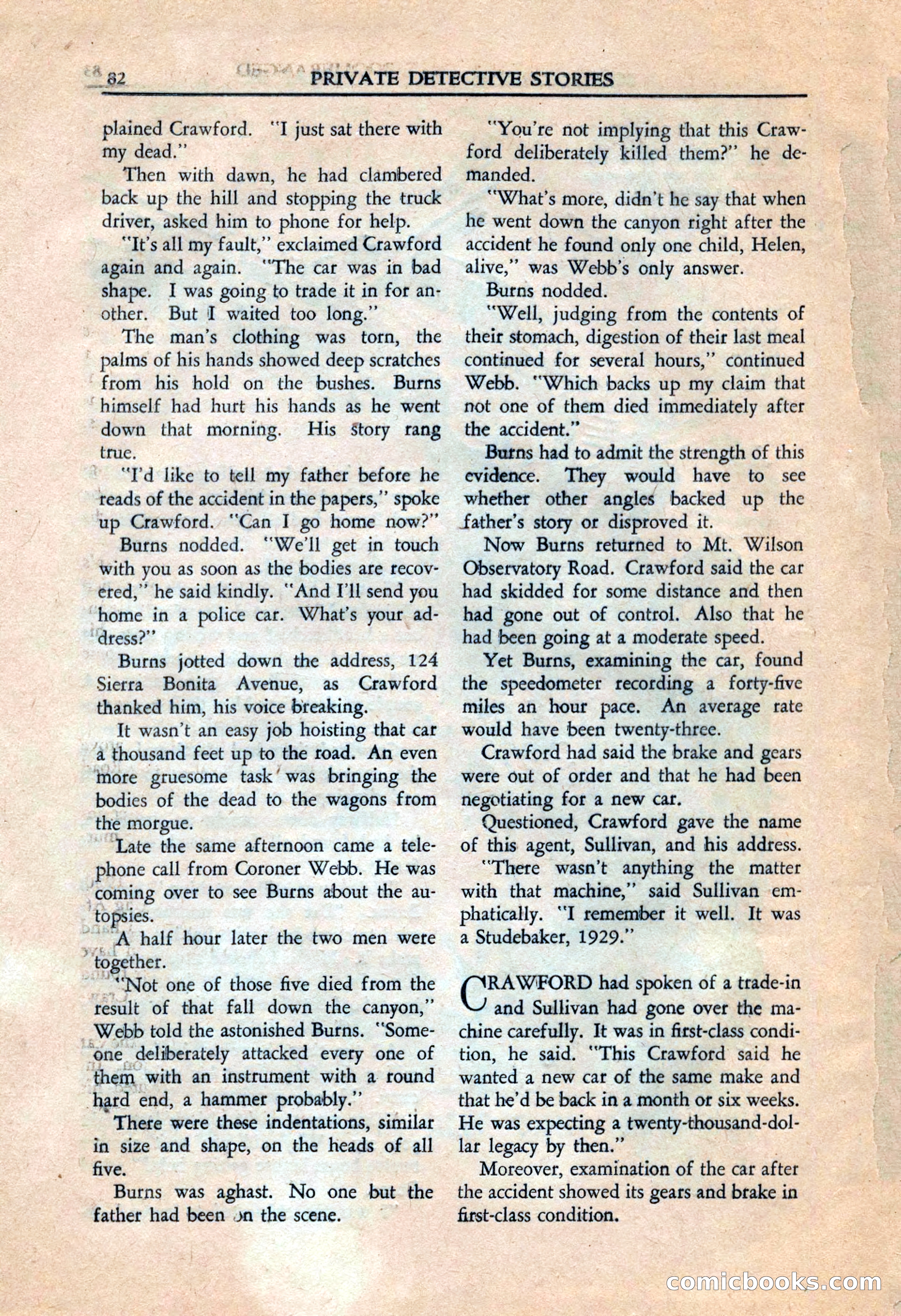 Private Detective Stories, July 1944 — page 84 of 116