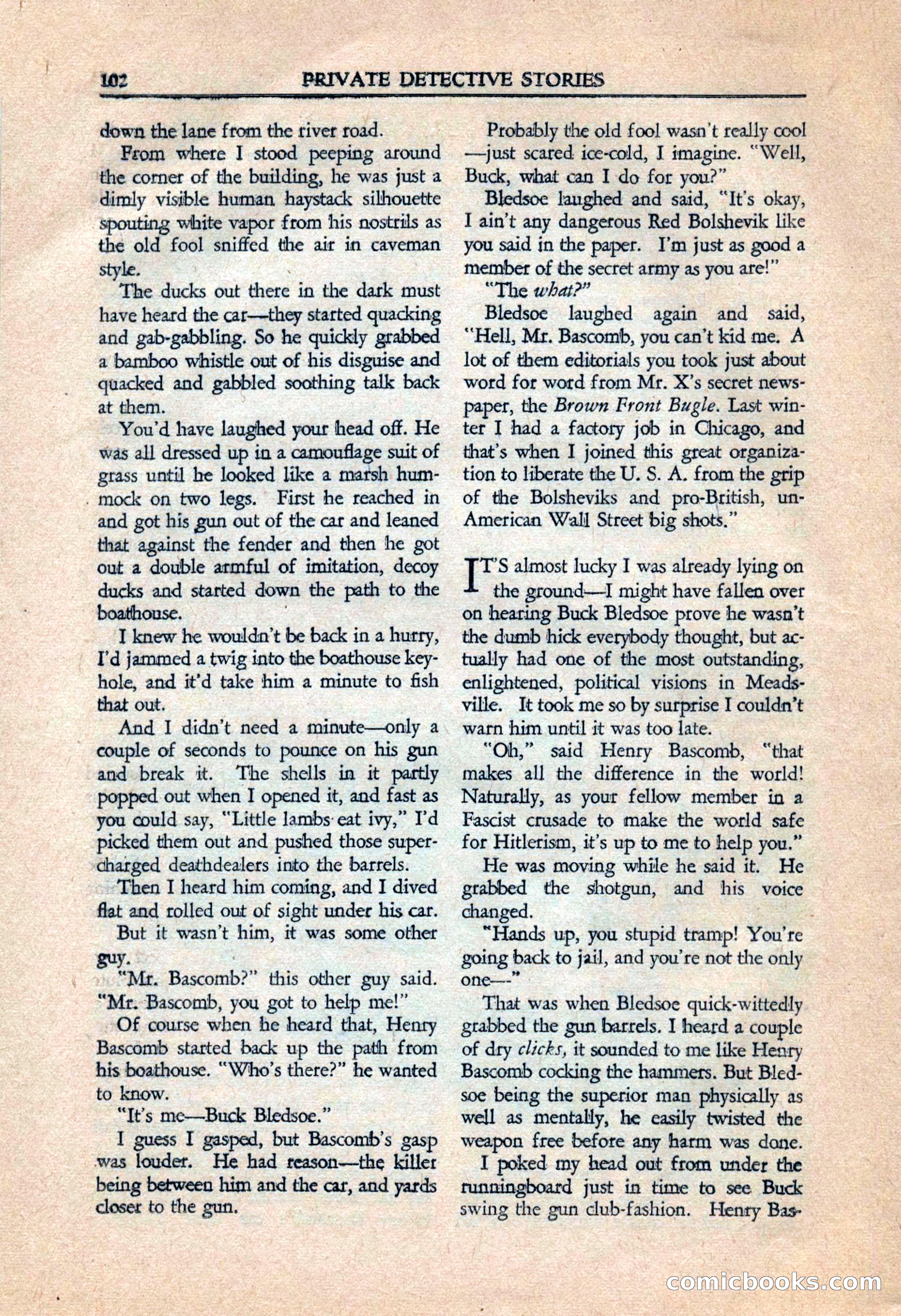 Private Detective Stories, July 1944 — page 104 of 116