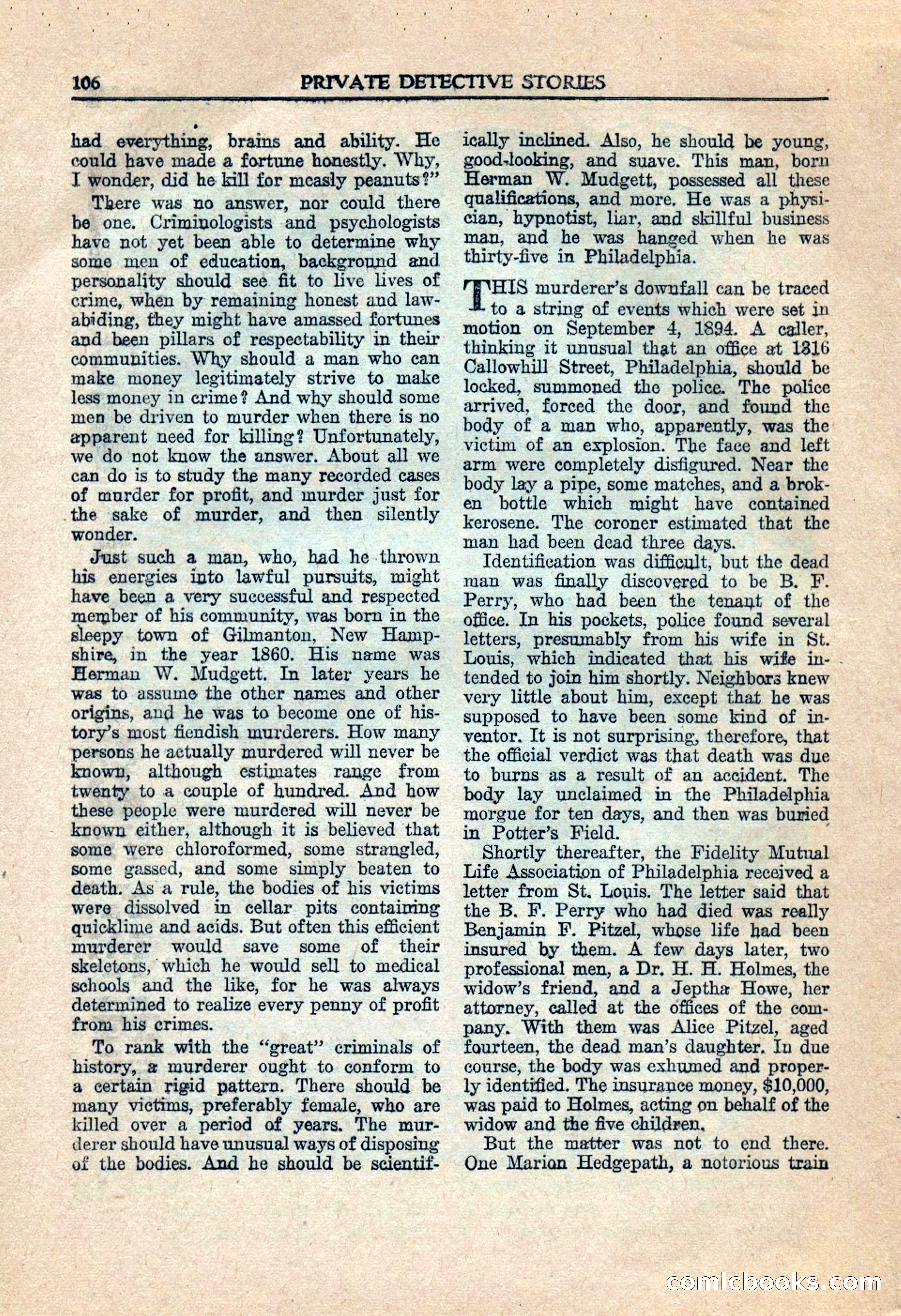 Private Detective Stories, July 1944 — page 108 of 116