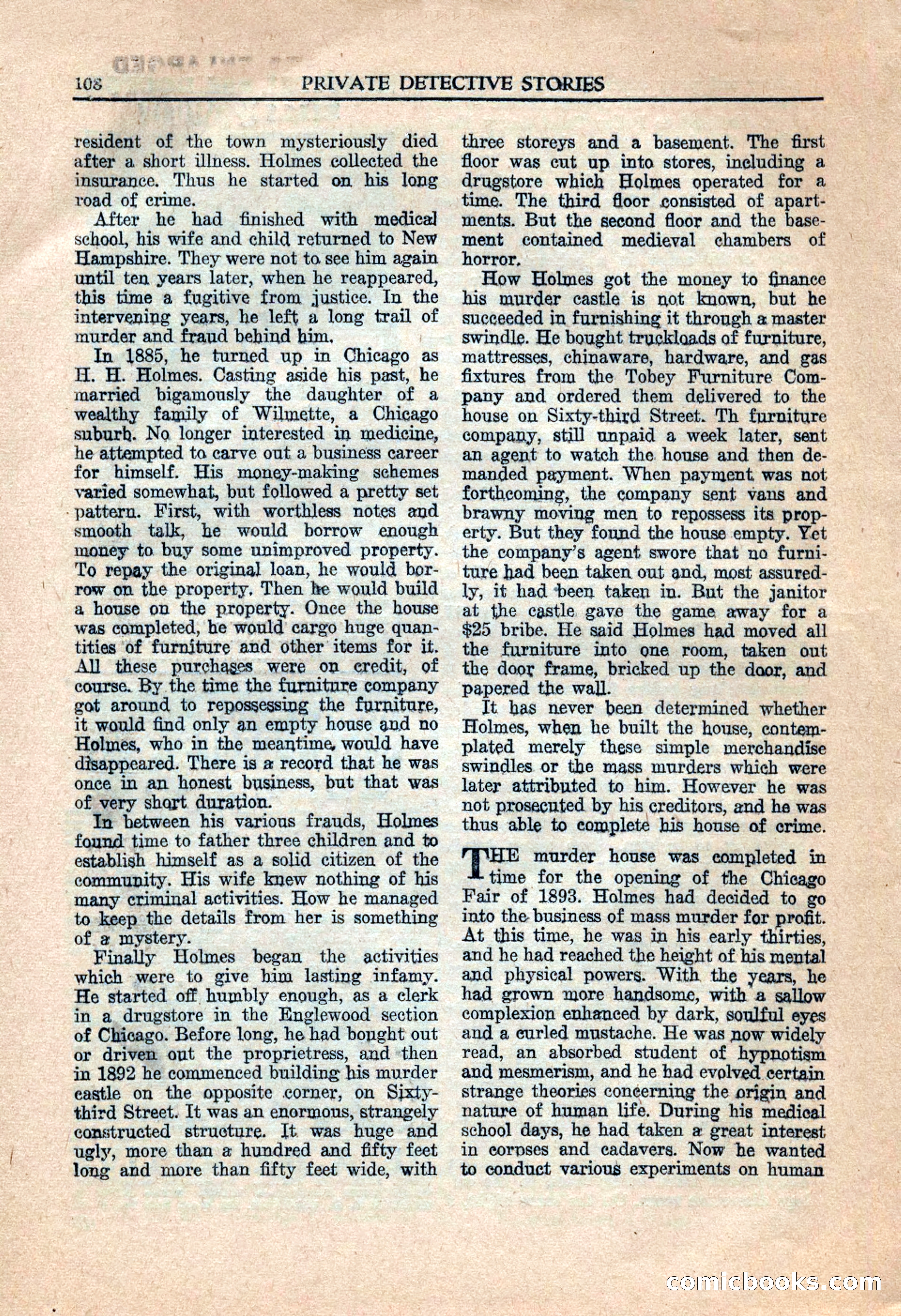 Private Detective Stories, July 1944 — page 110 of 116