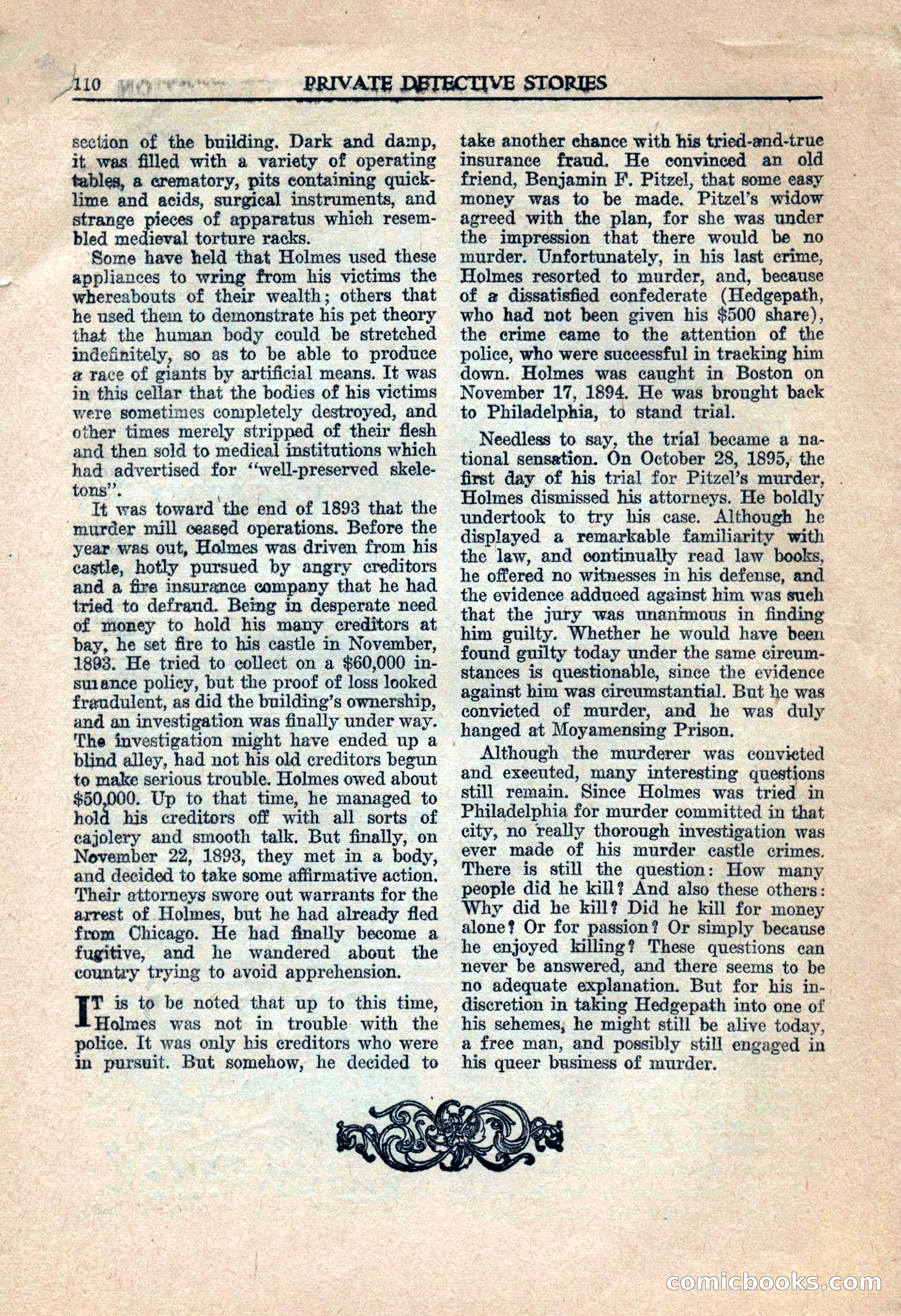 Private Detective Stories, July 1944 — page 112 of 116