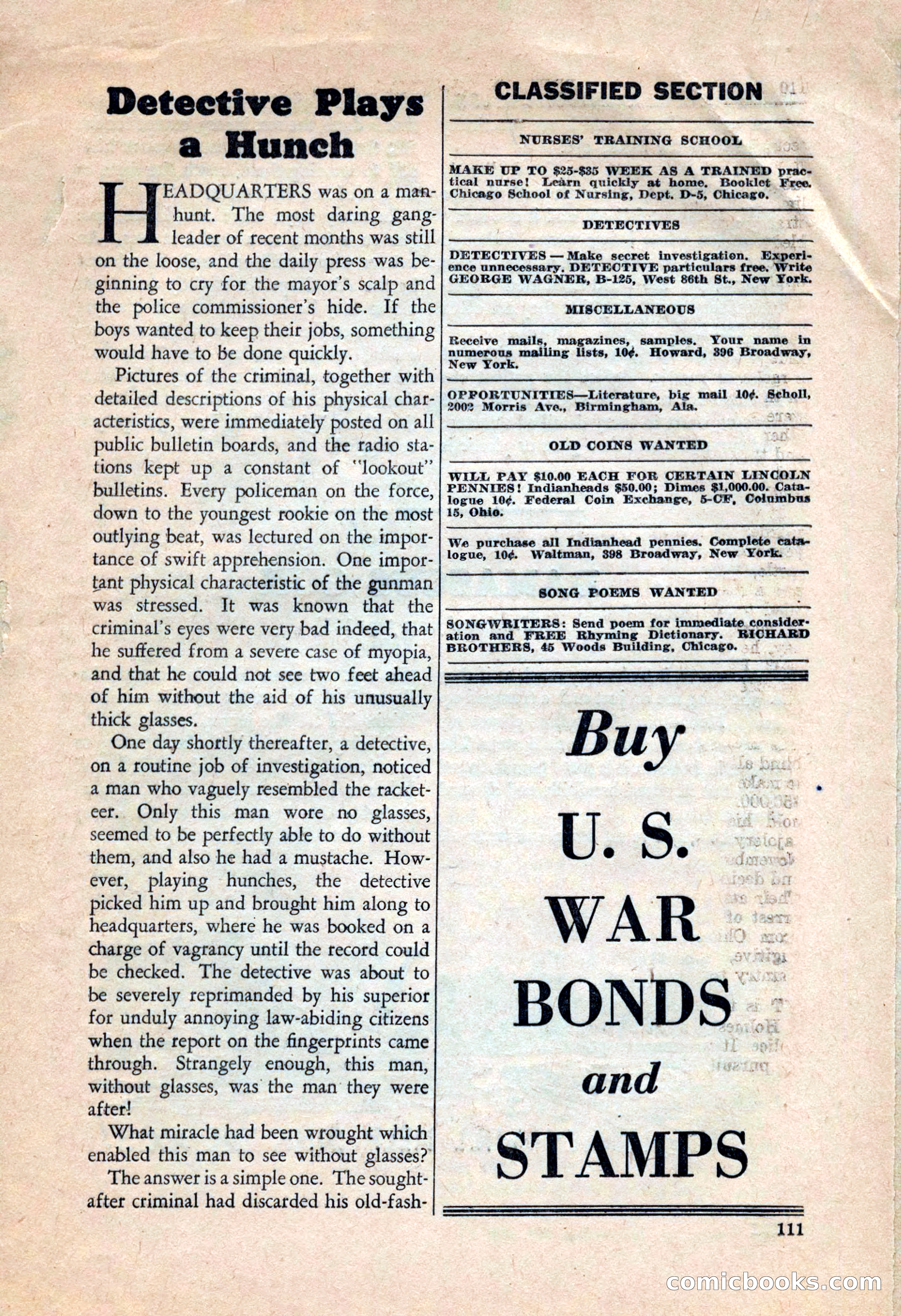 Private Detective Stories, July 1944 — page 113 of 116