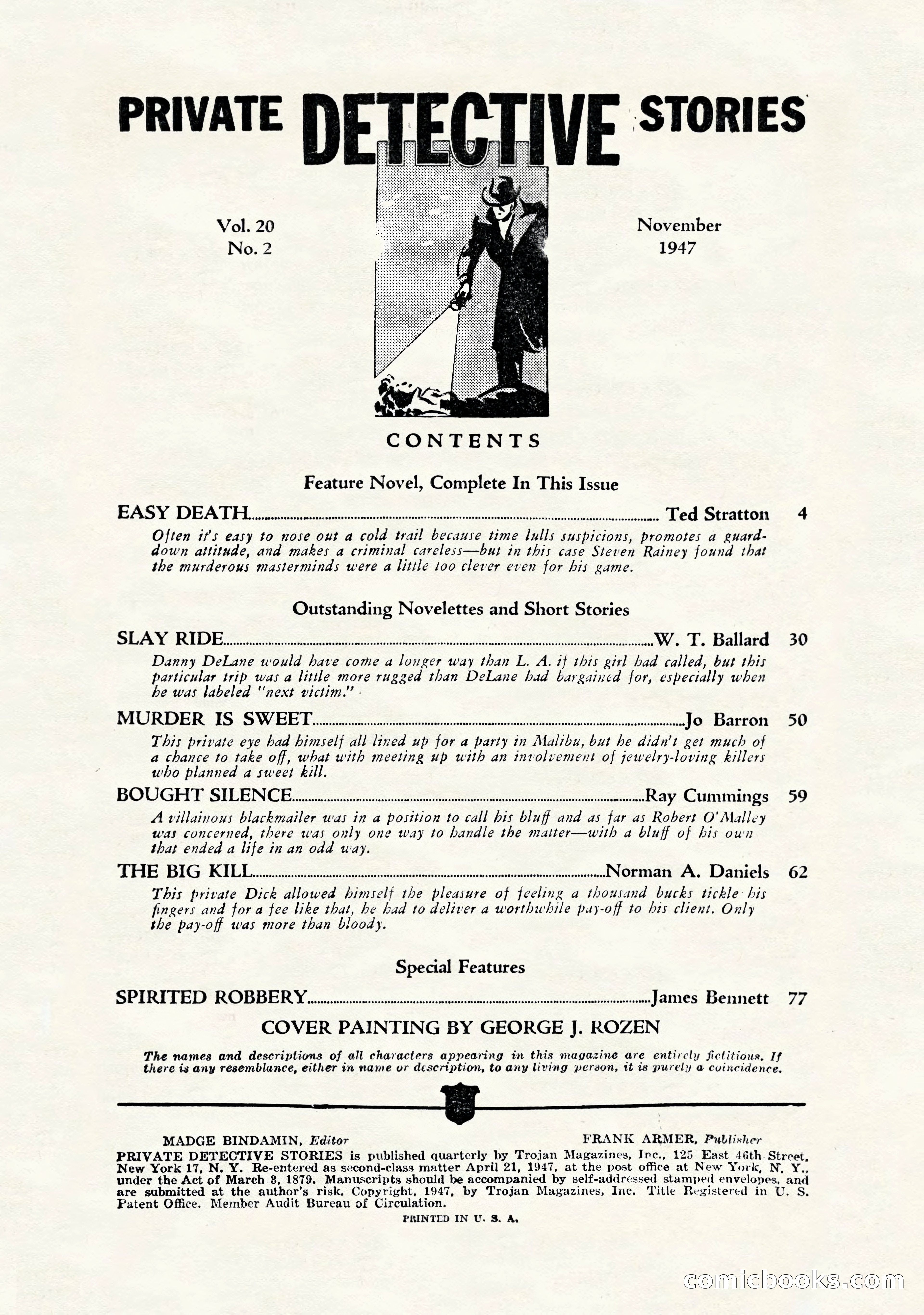 Private Detective Stories, November 1947 — page 4 of 84