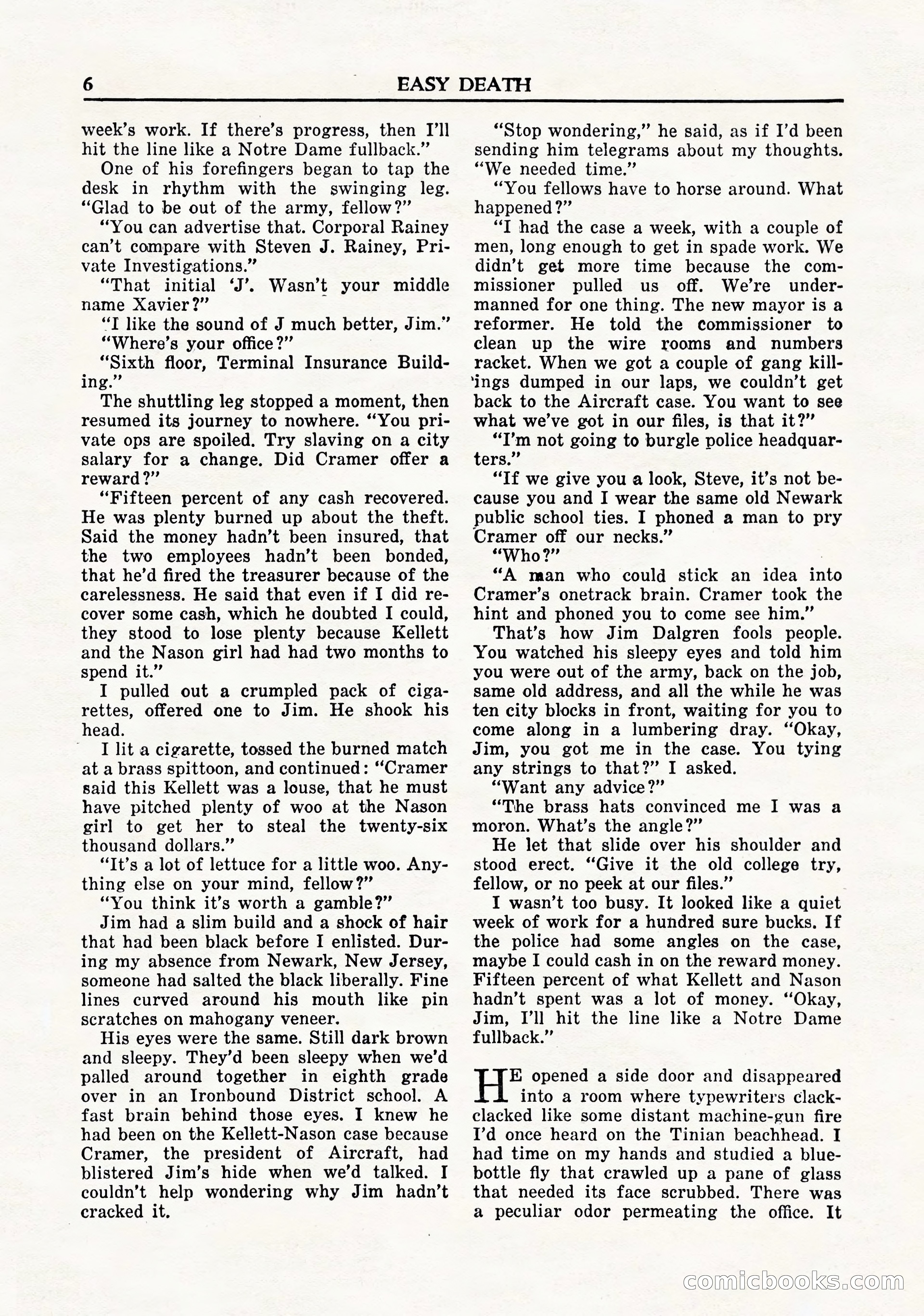 Private Detective Stories, November 1947 — page 8 of 84
