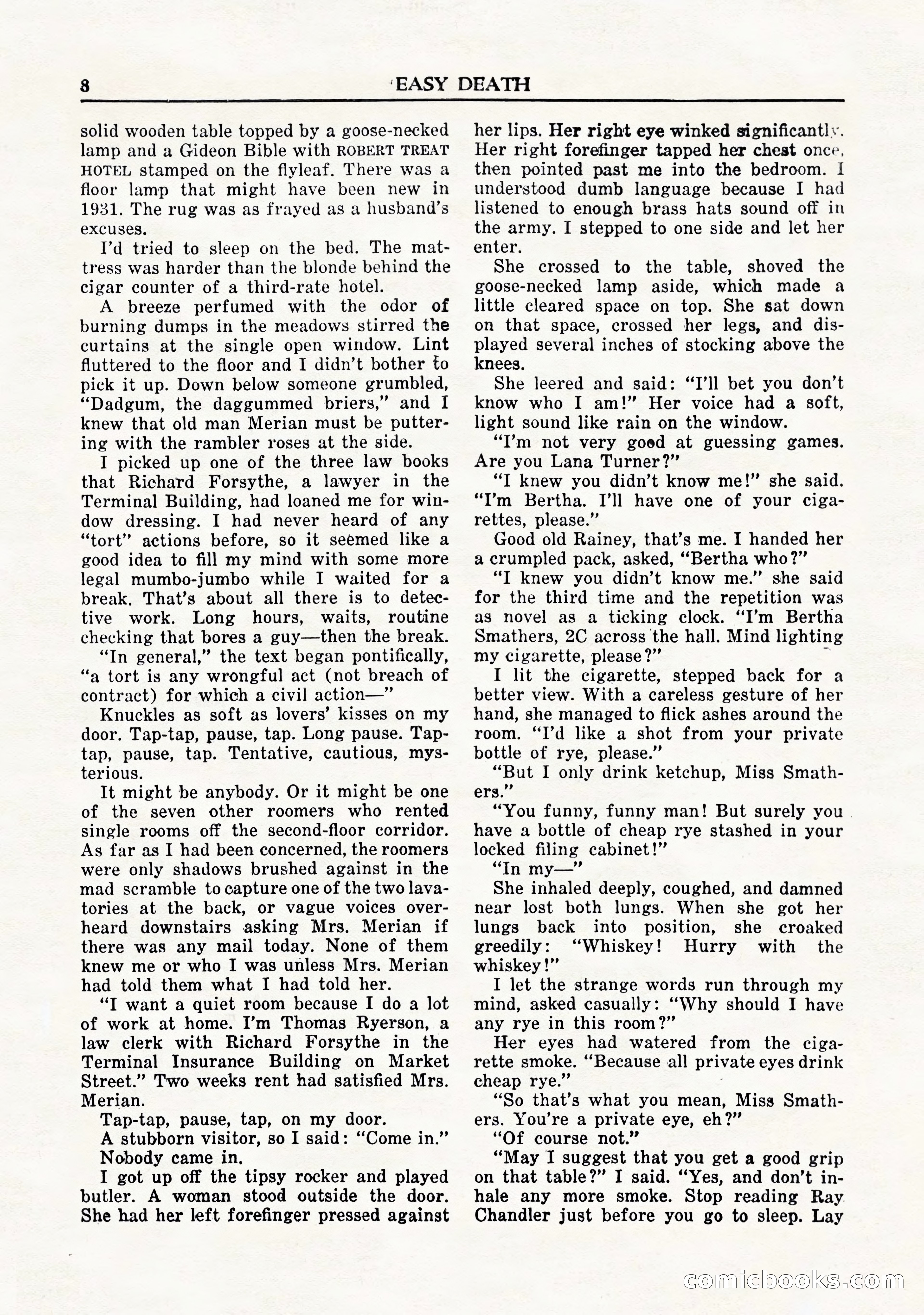 Private Detective Stories, November 1947 — page 10 of 84