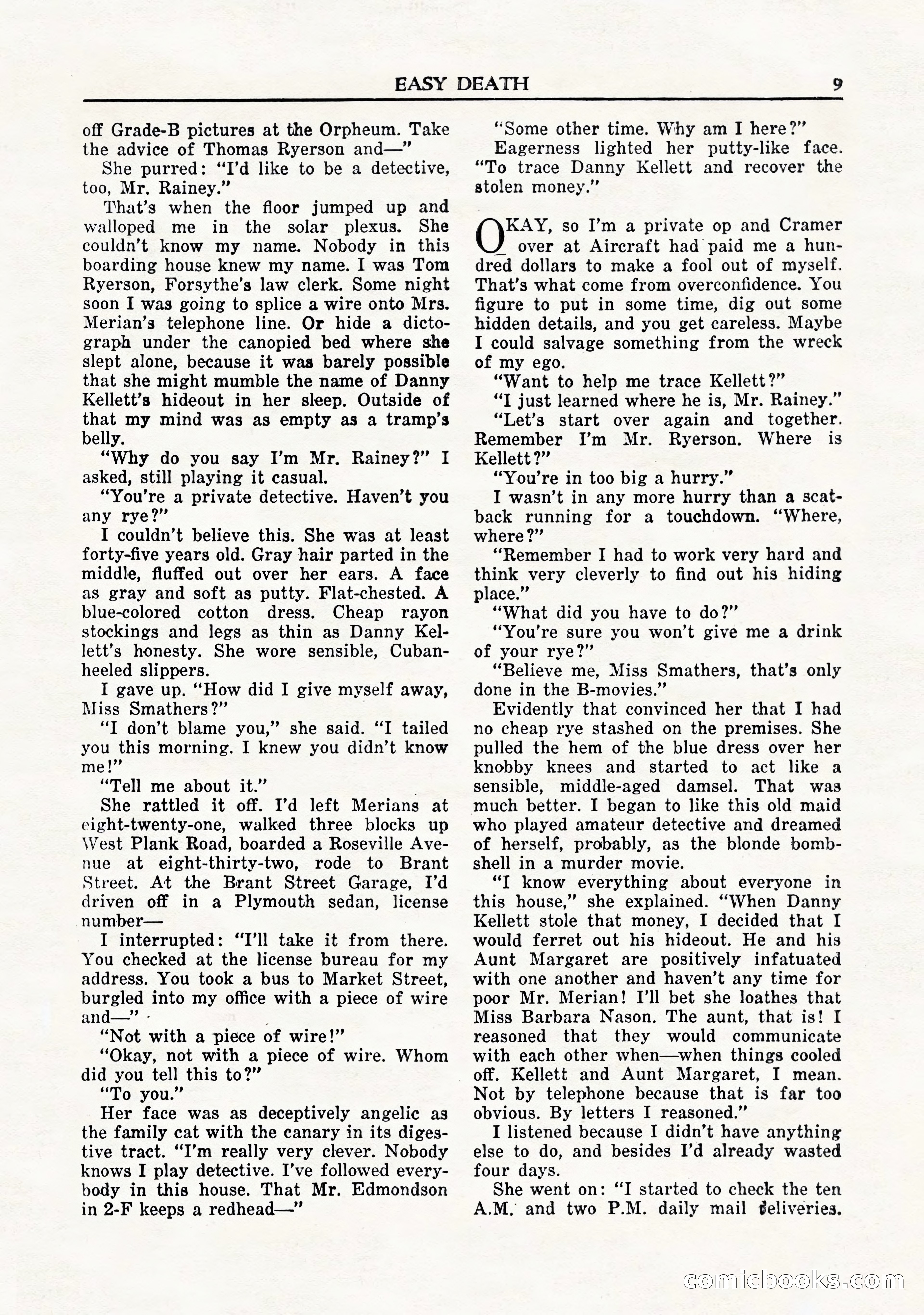 Private Detective Stories, November 1947 — page 11 of 84