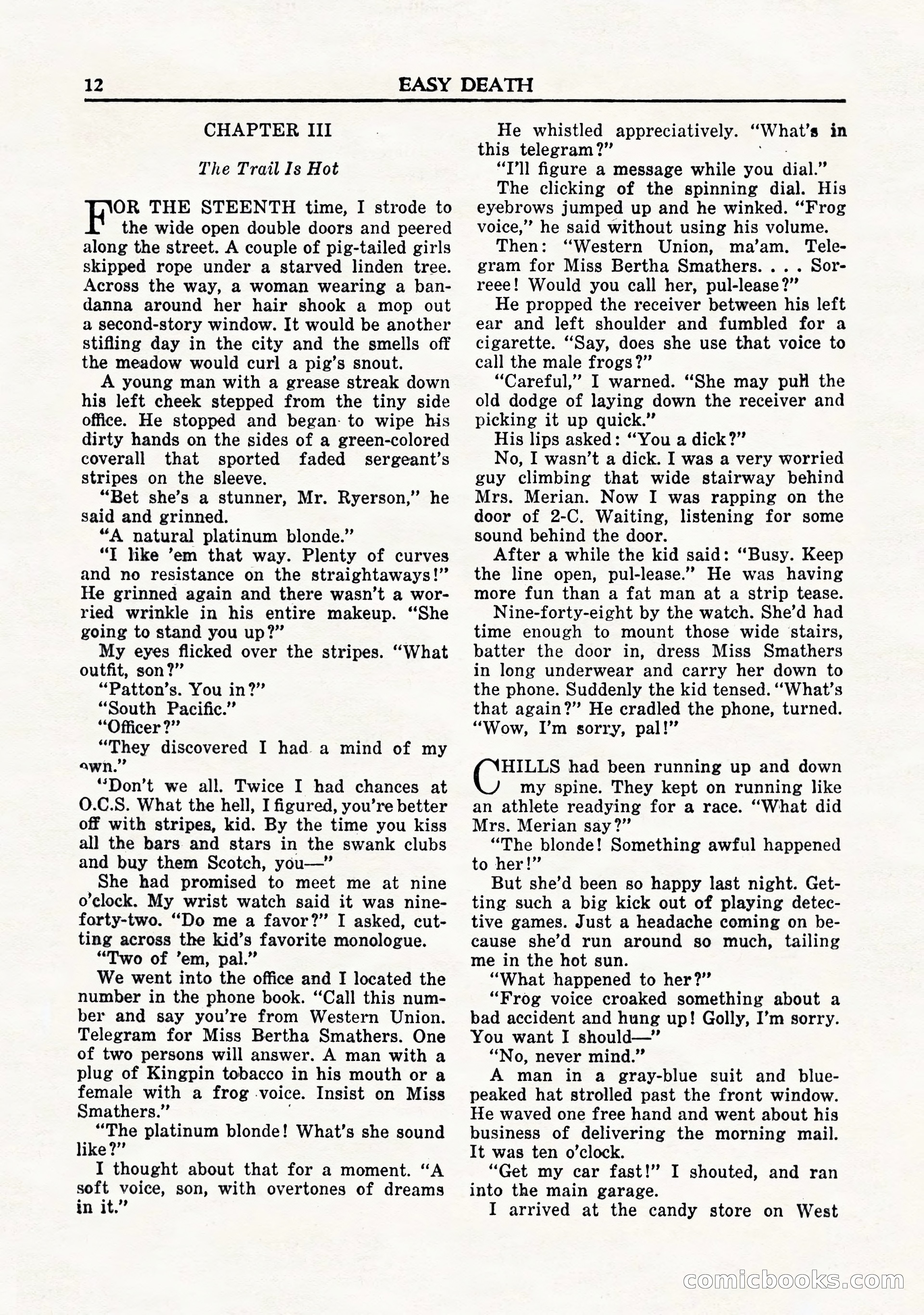 Private Detective Stories, November 1947 — page 14 of 84