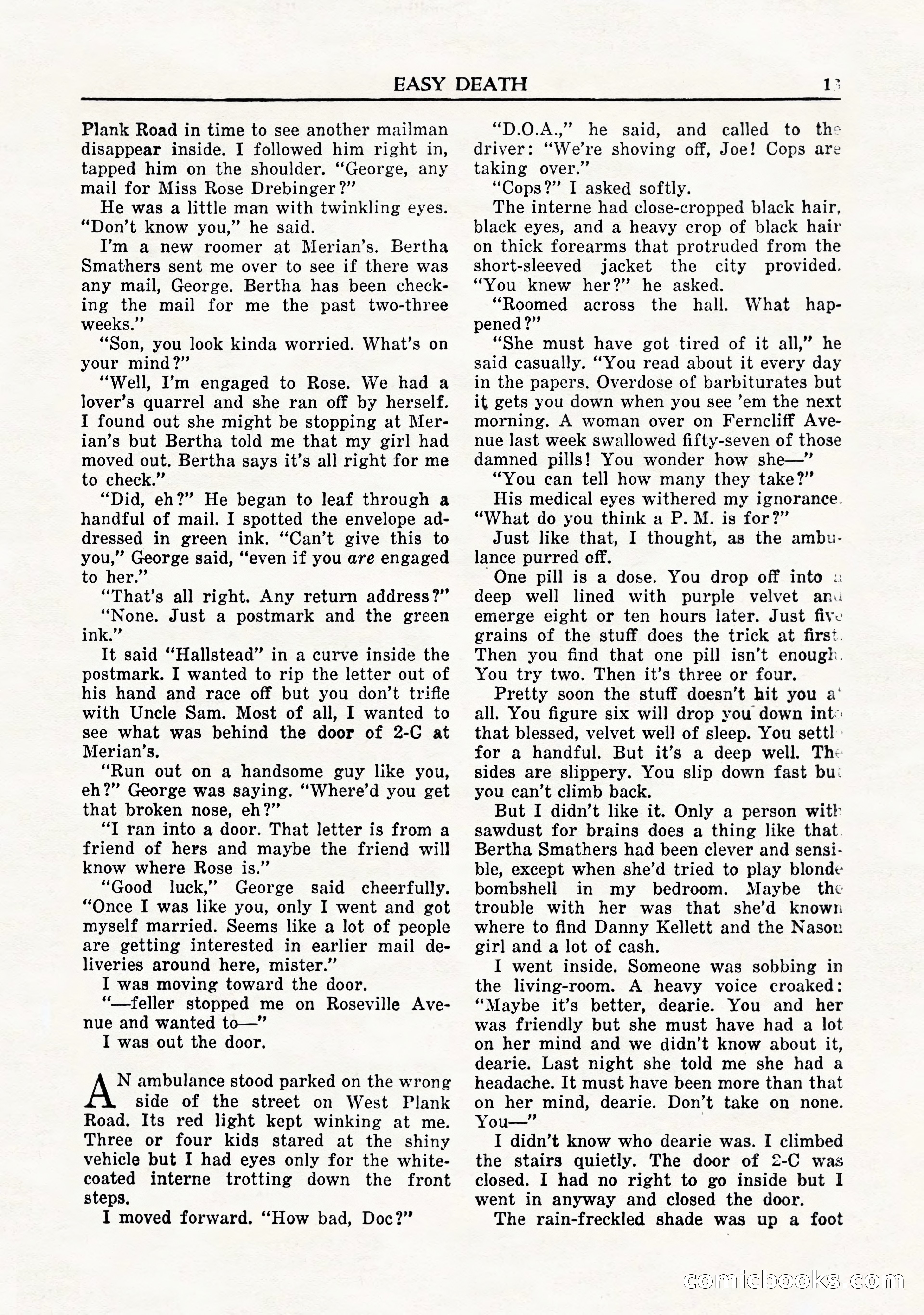 Private Detective Stories, November 1947 — page 15 of 84