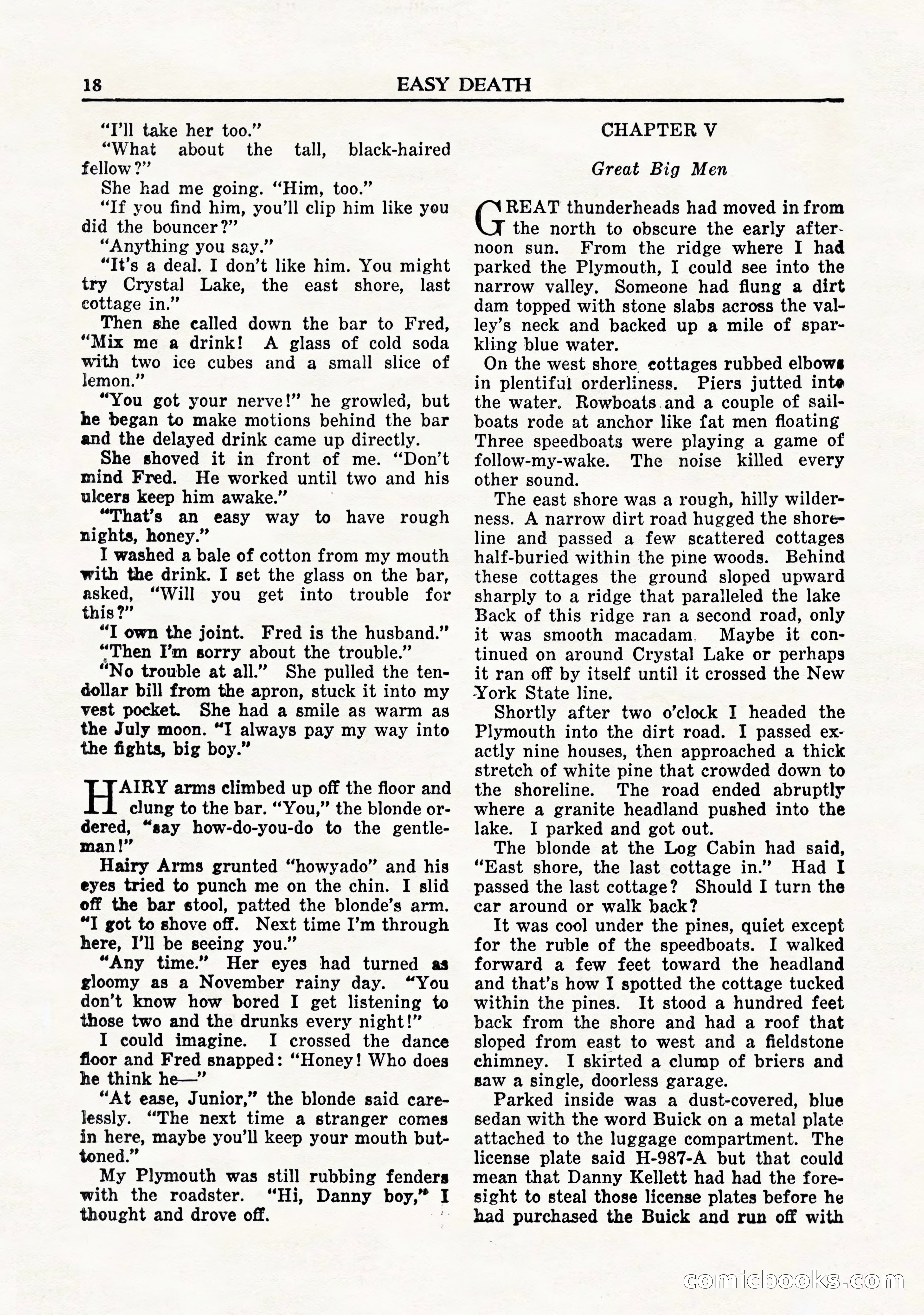 Private Detective Stories, November 1947 — page 20 of 84