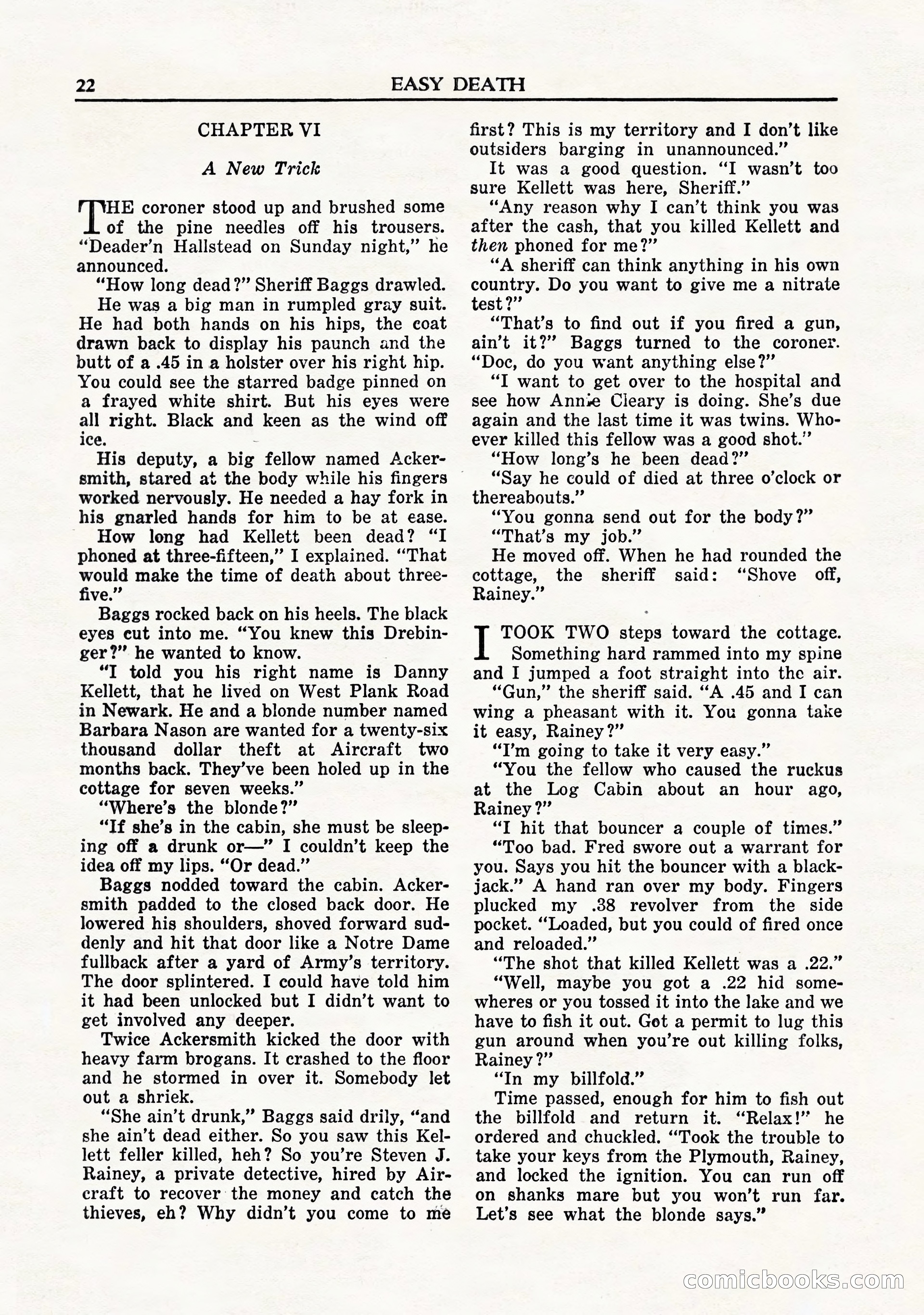 Private Detective Stories, November 1947 — page 24 of 84
