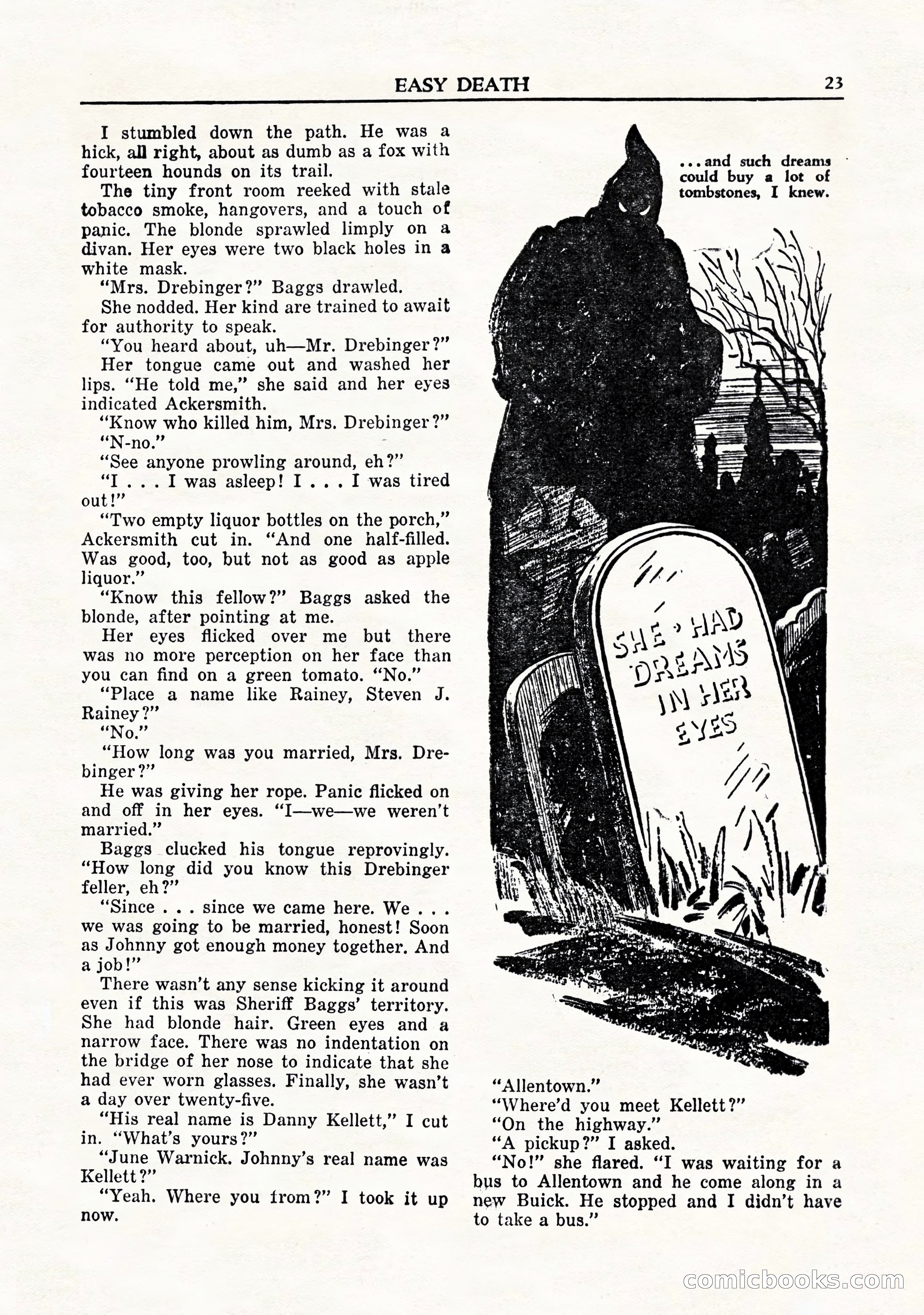 Private Detective Stories, November 1947 — page 25 of 84